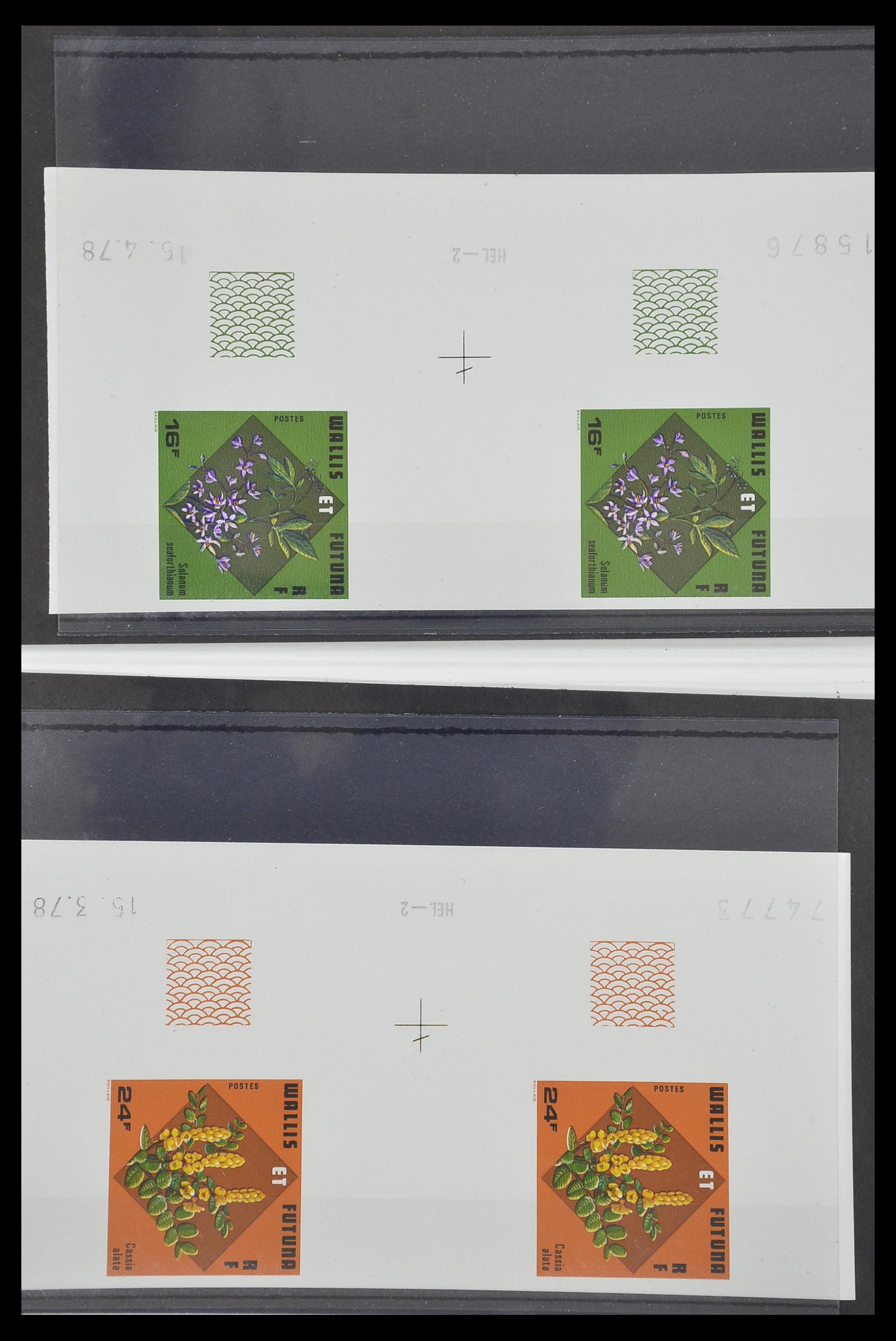 33304 067 - Postzegelverzameling 33304 Nieuw Caledonië ONGETAND 1990-1997.