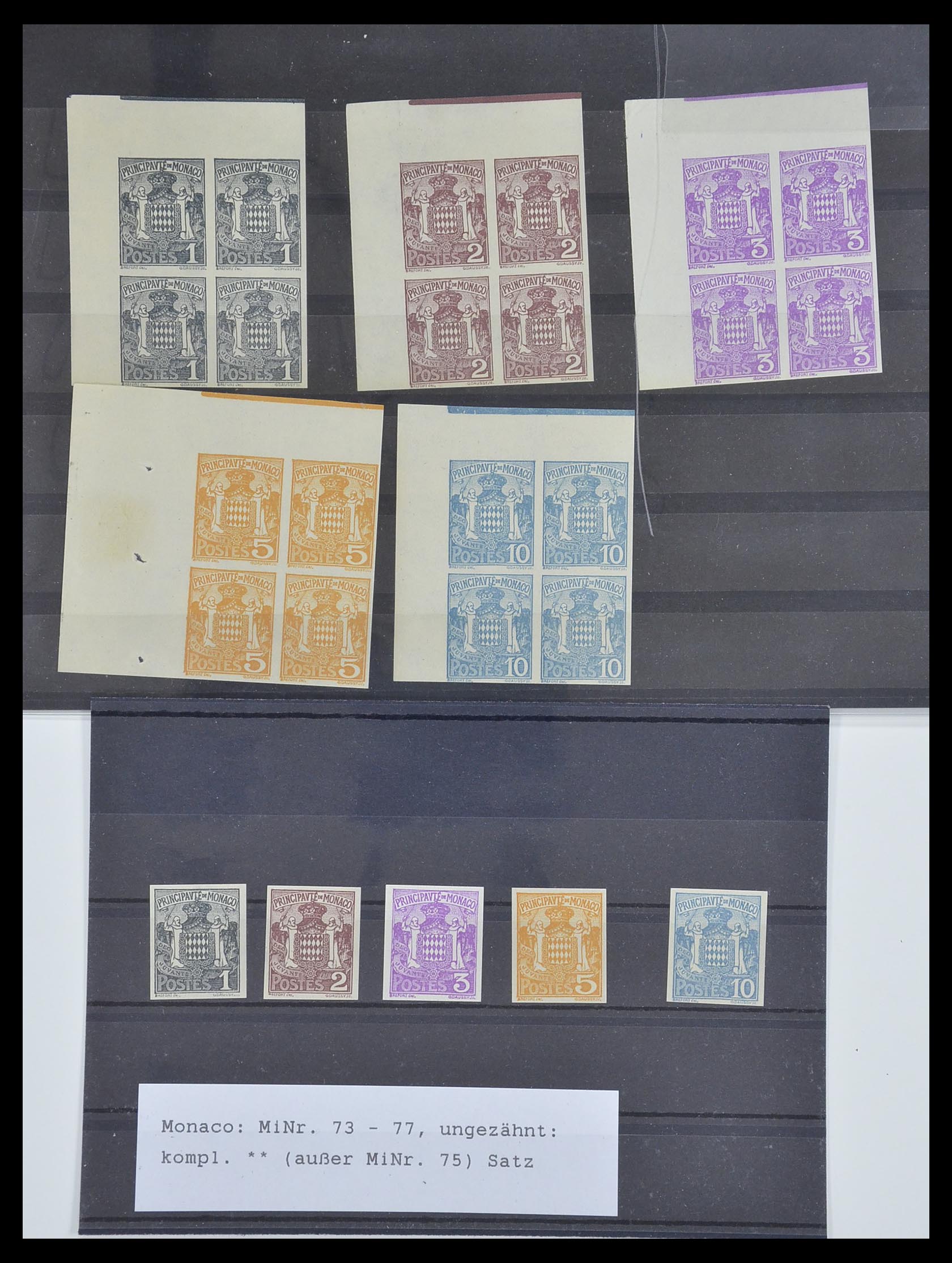 33304 074 - Postzegelverzameling 33304 Nieuw Caledonië ONGETAND 1990-1997.