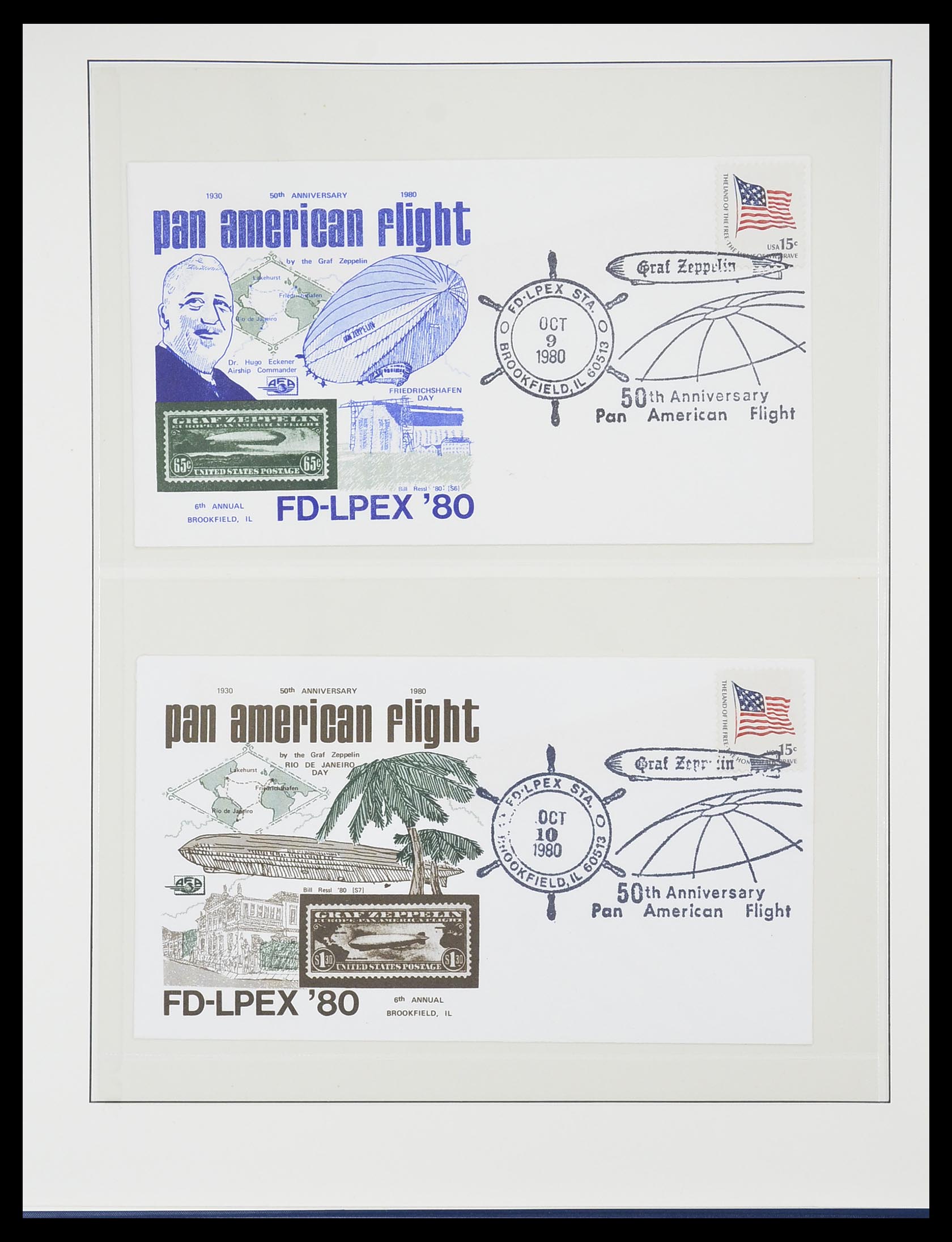 33307 014 - Stamp collection 33307 Thematic Zeppelin 1952-2010!