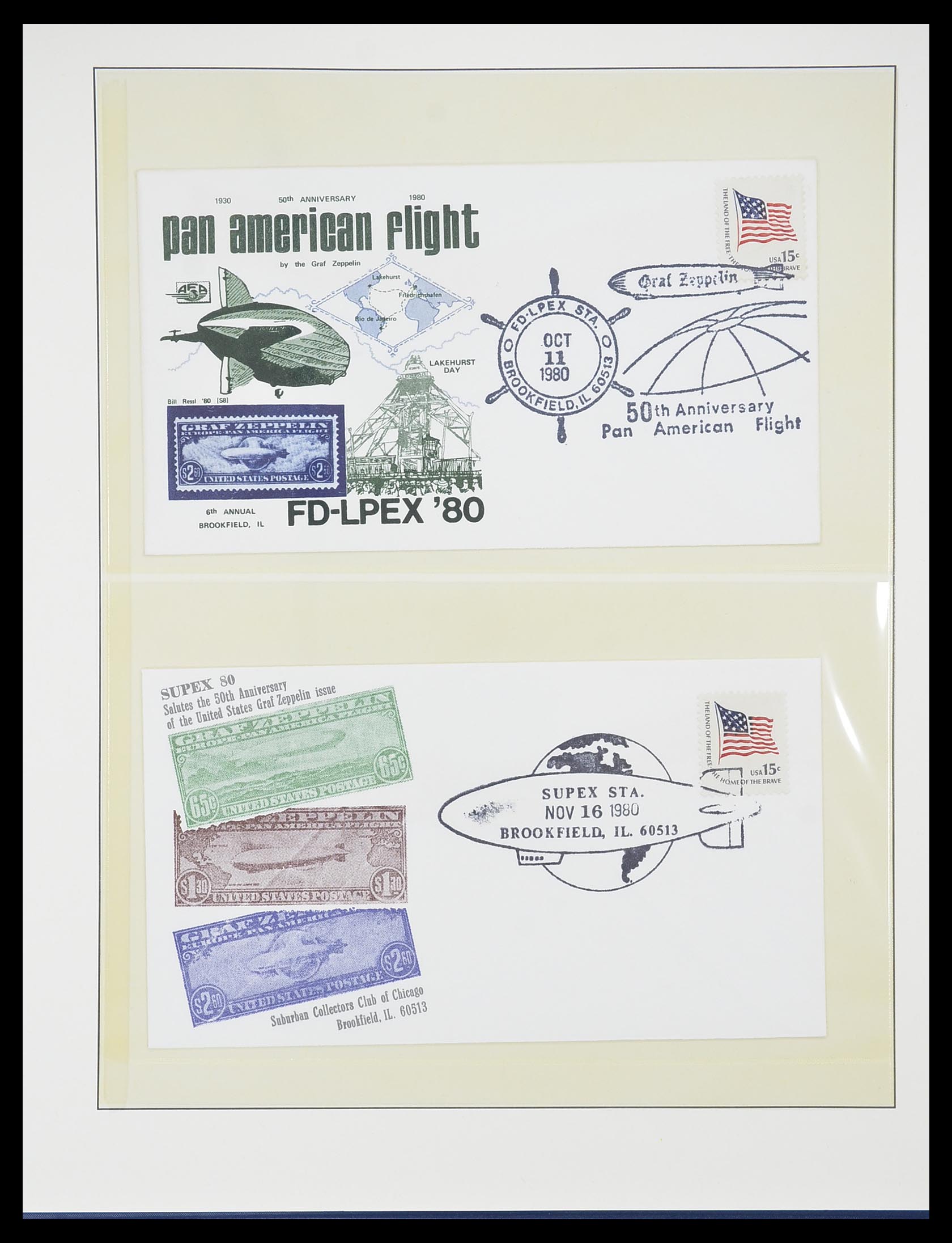 33307 015 - Postzegelverzameling 33307 Motief Zeppelin 1952-2010!