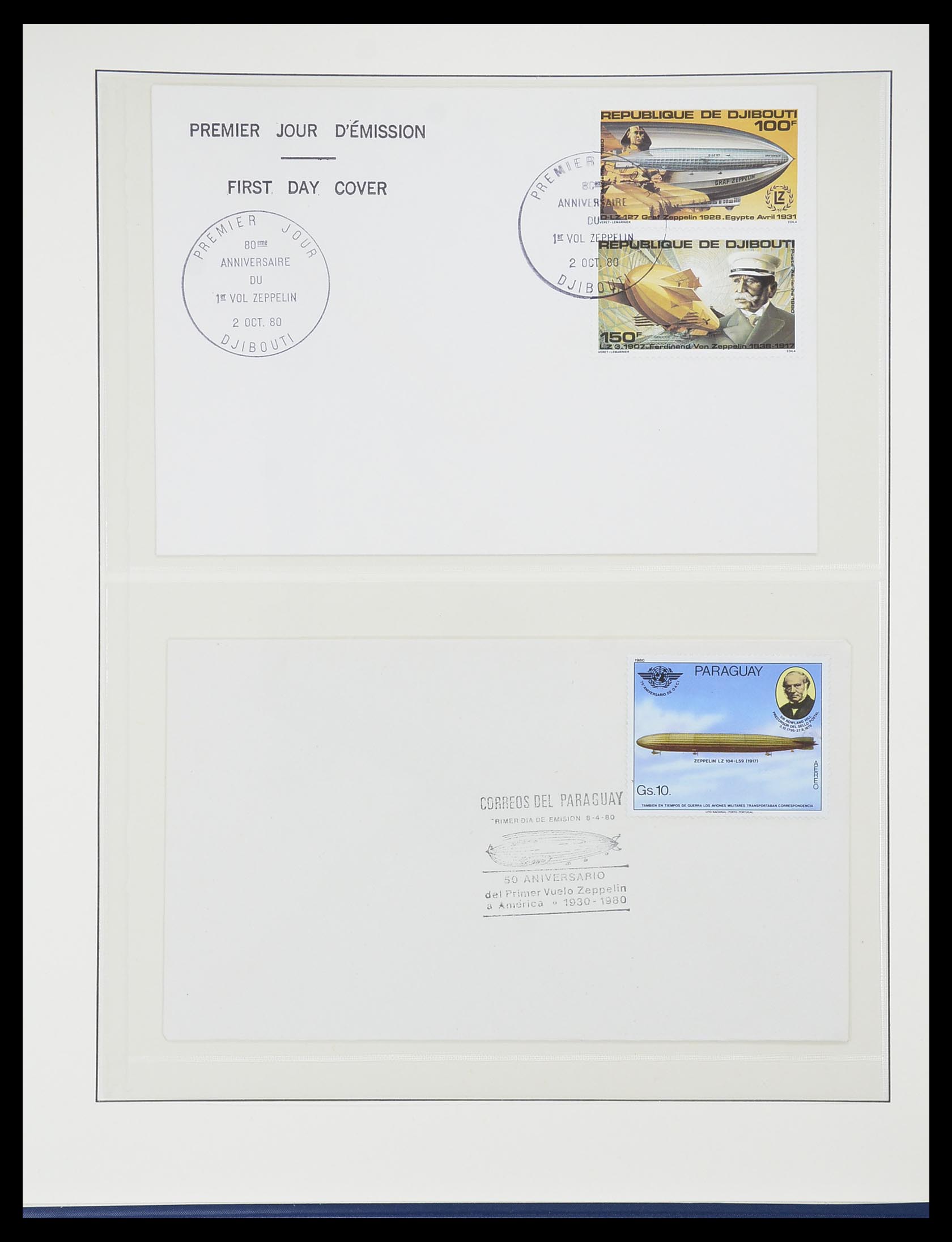33307 022 - Postzegelverzameling 33307 Motief Zeppelin 1952-2010!