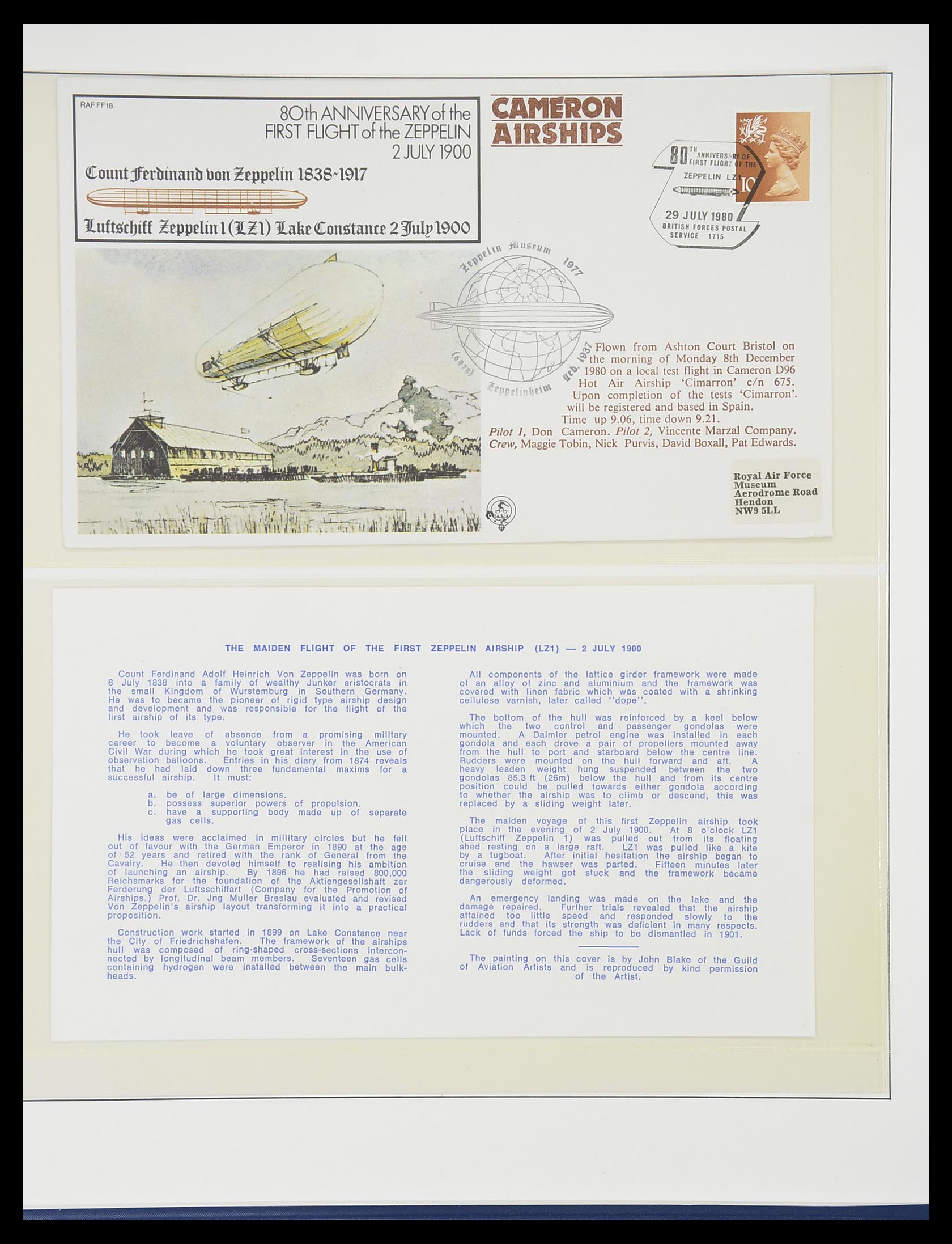 33307 026 - Postzegelverzameling 33307 Motief Zeppelin 1952-2010!