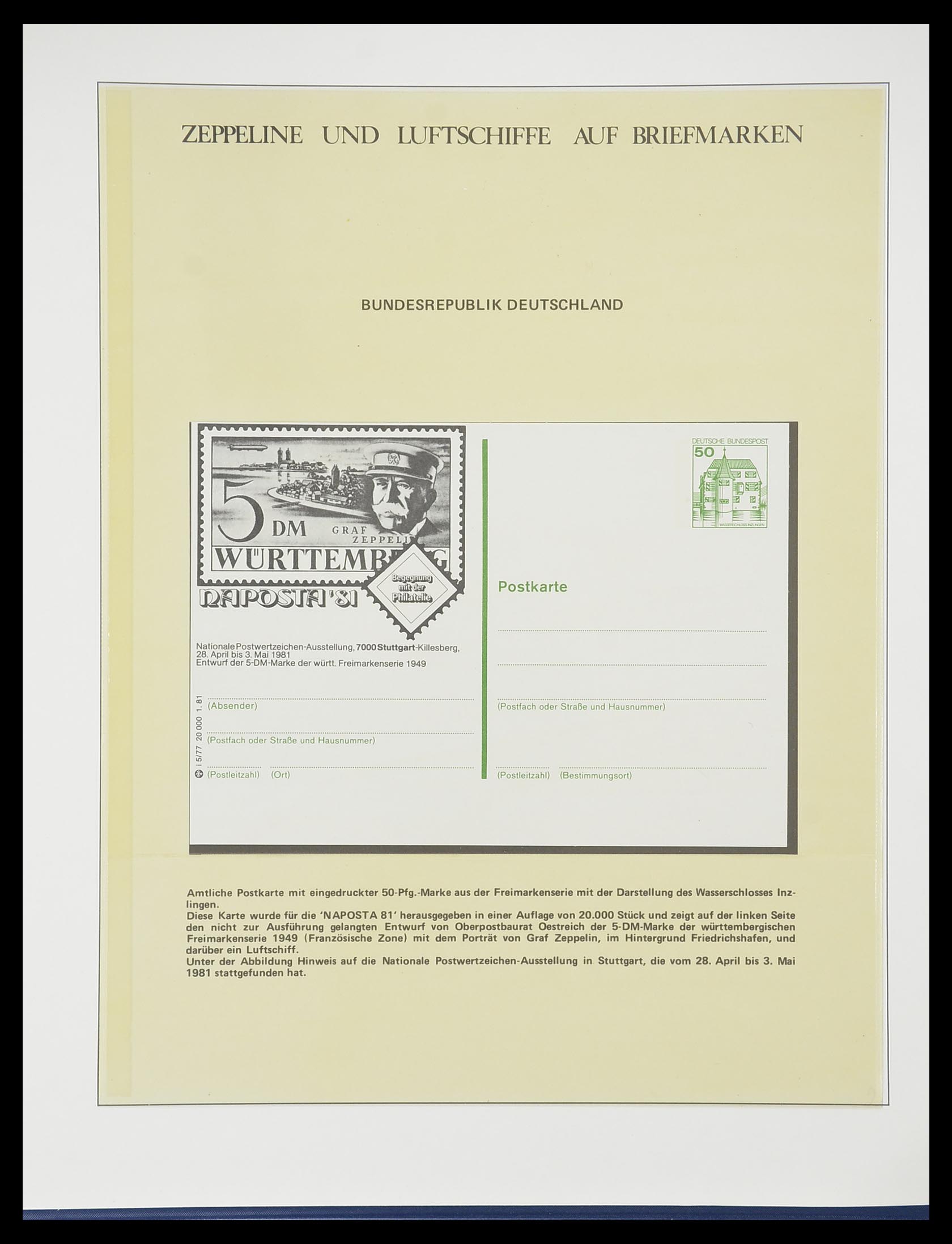 33307 027 - Postzegelverzameling 33307 Motief Zeppelin 1952-2010!
