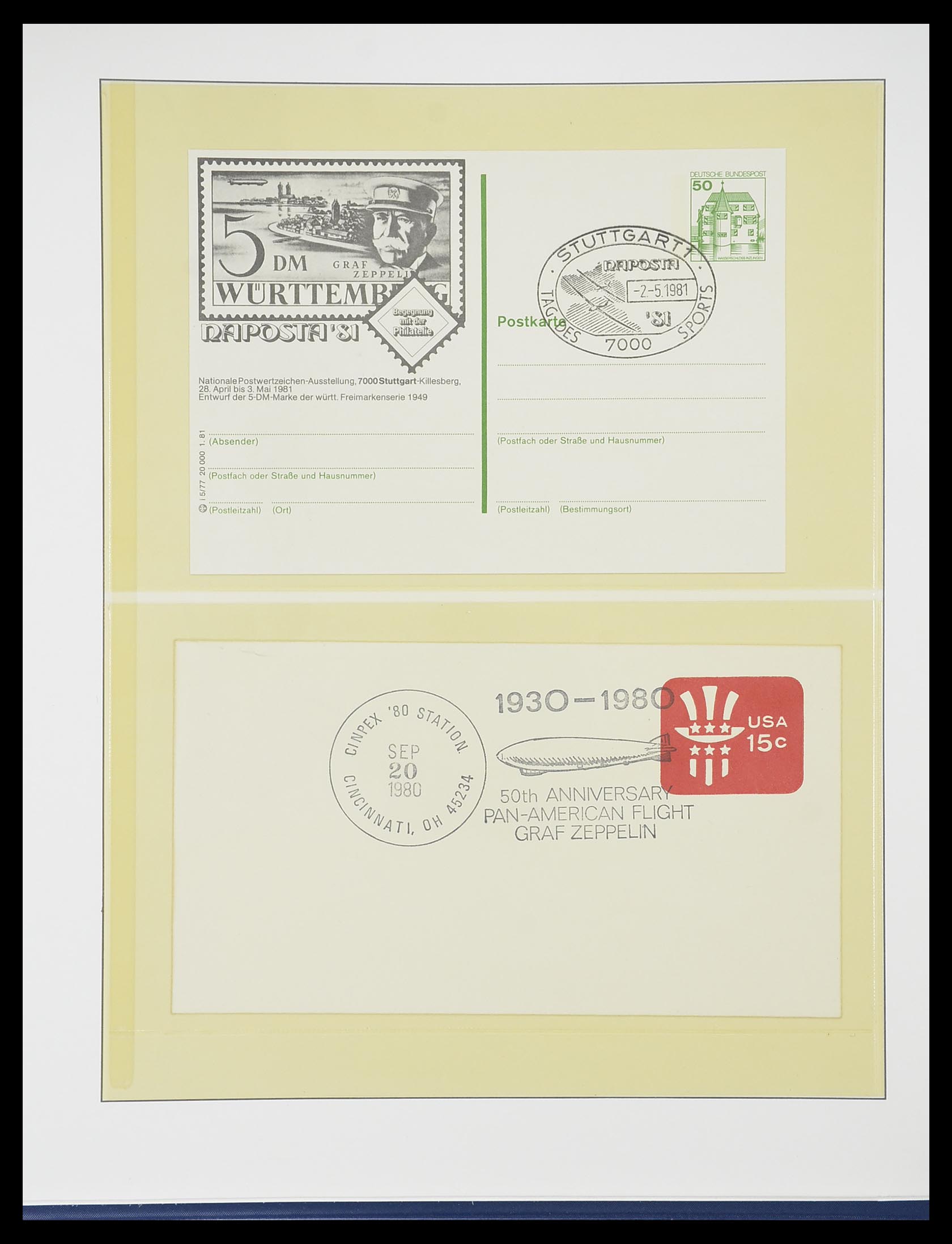 33307 030 - Postzegelverzameling 33307 Motief Zeppelin 1952-2010!
