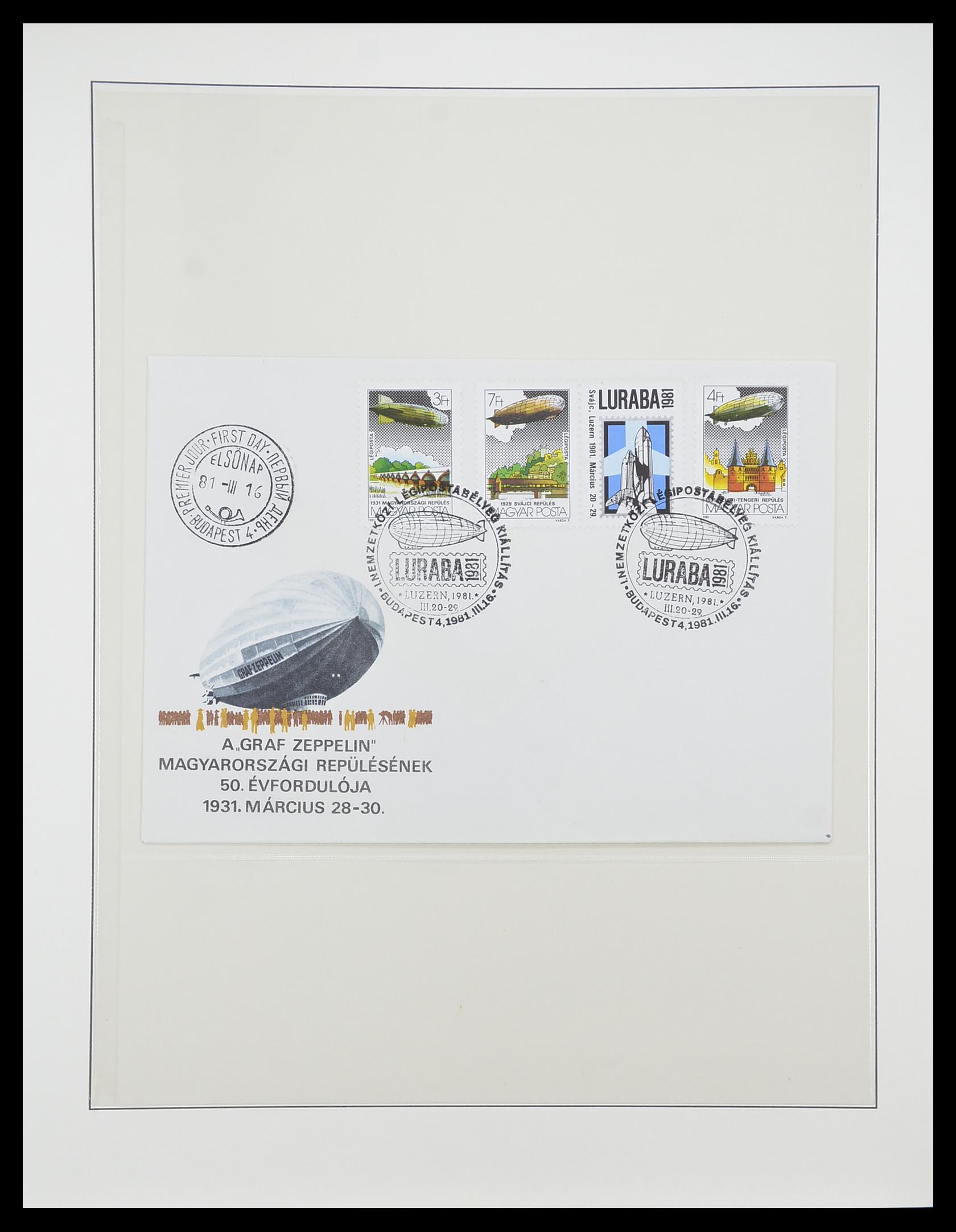 33307 032 - Postzegelverzameling 33307 Motief Zeppelin 1952-2010!