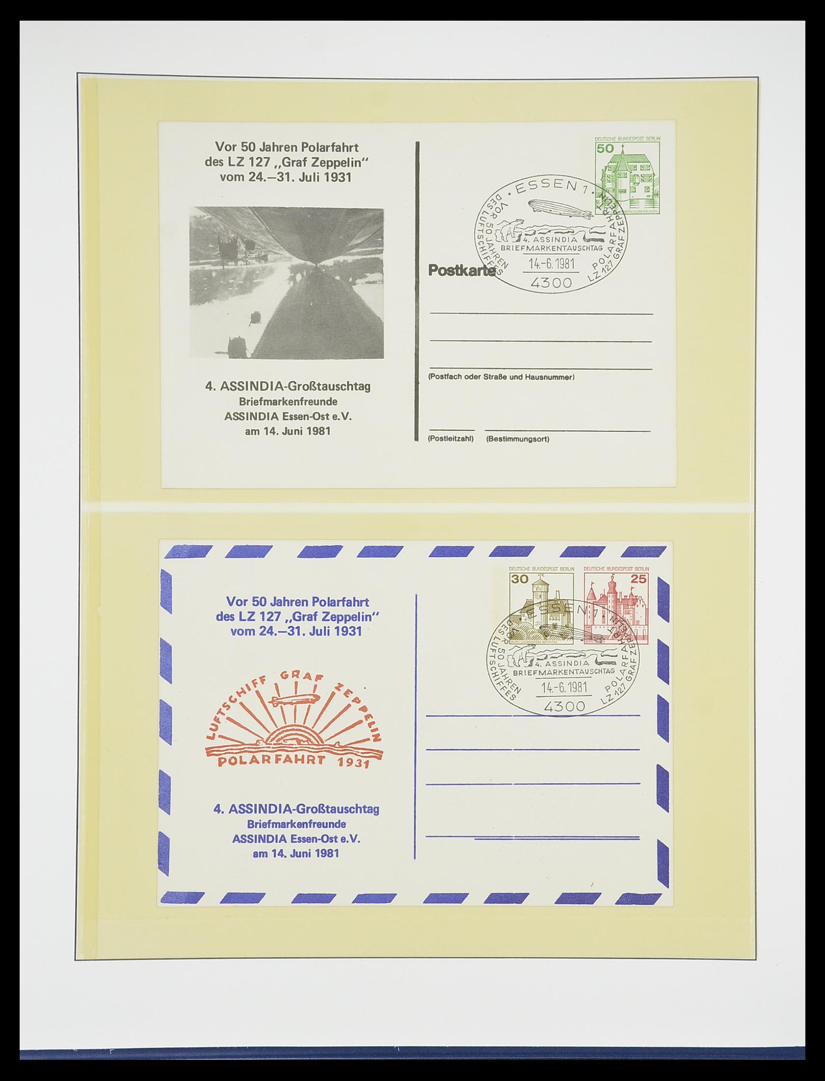 33307 034 - Postzegelverzameling 33307 Motief Zeppelin 1952-2010!