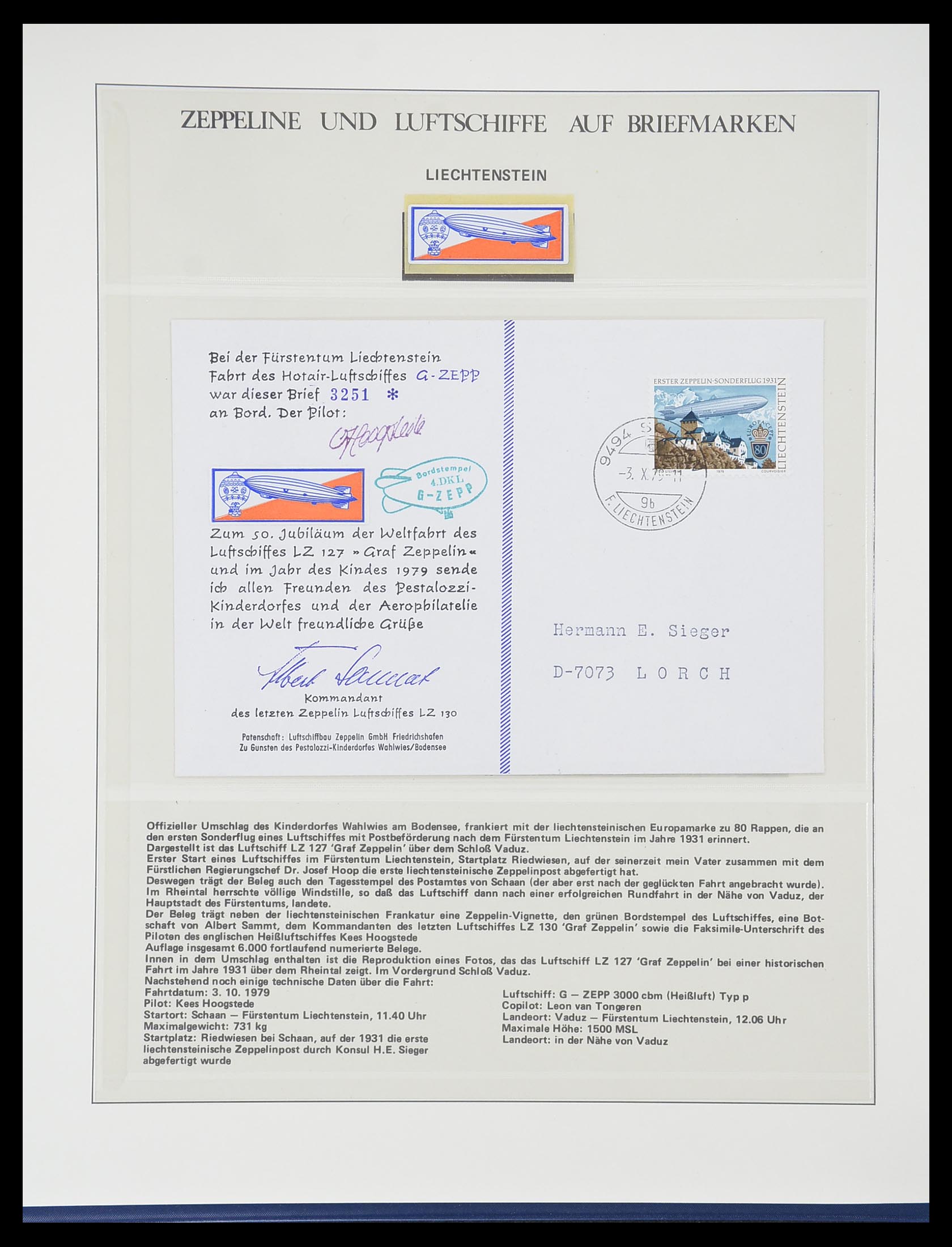 33307 036 - Postzegelverzameling 33307 Motief Zeppelin 1952-2010!