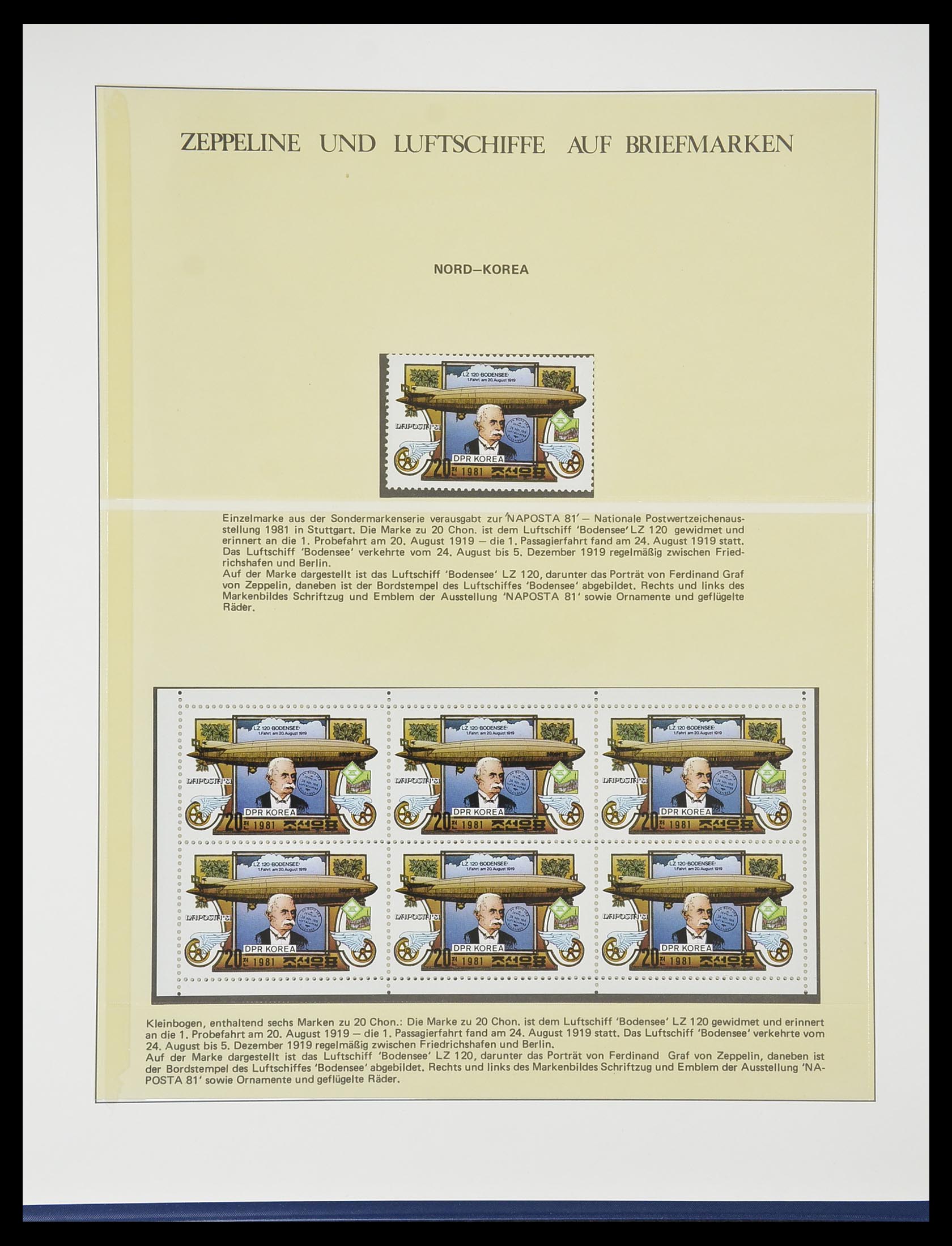 33307 037 - Postzegelverzameling 33307 Motief Zeppelin 1952-2010!