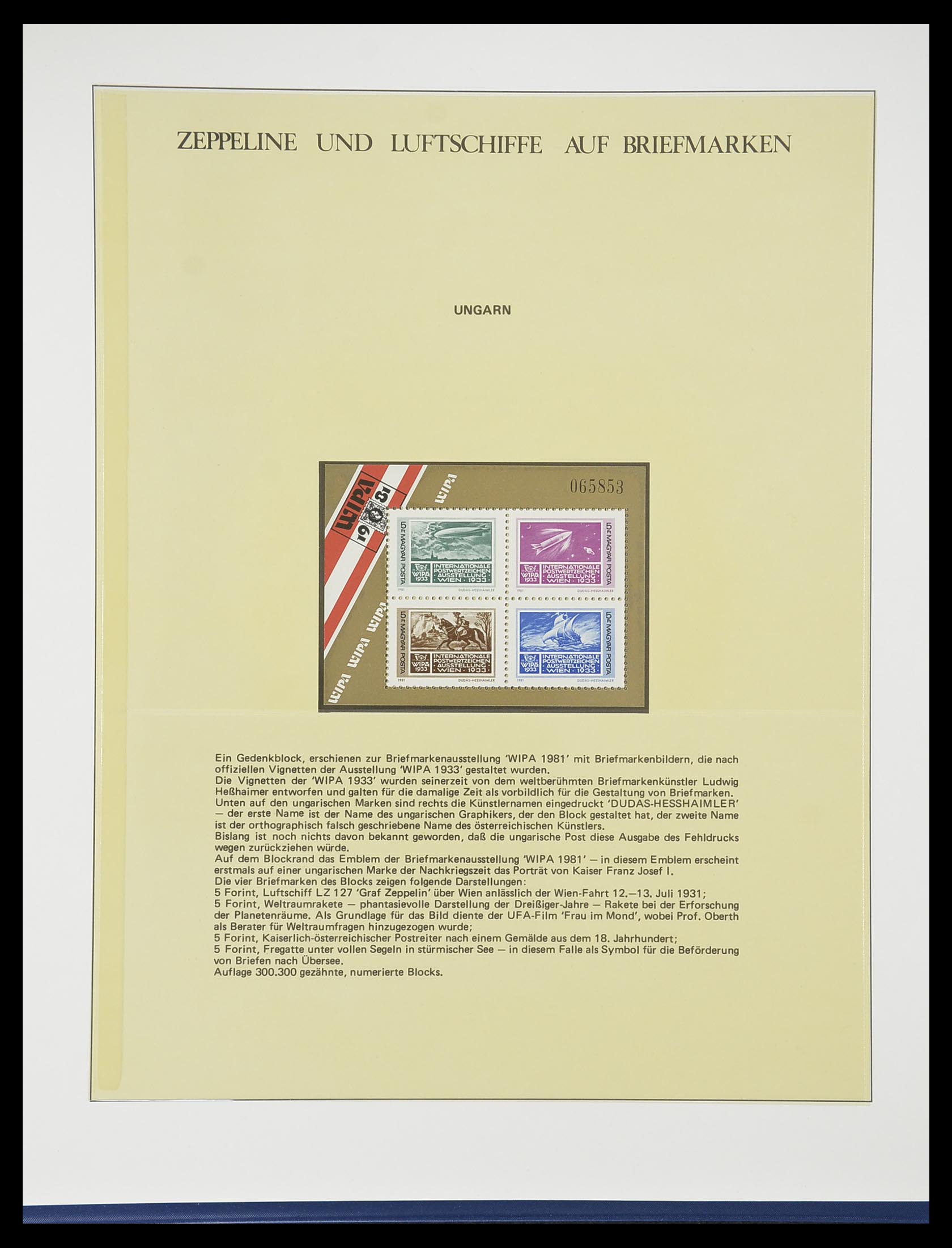 33307 038 - Postzegelverzameling 33307 Motief Zeppelin 1952-2010!