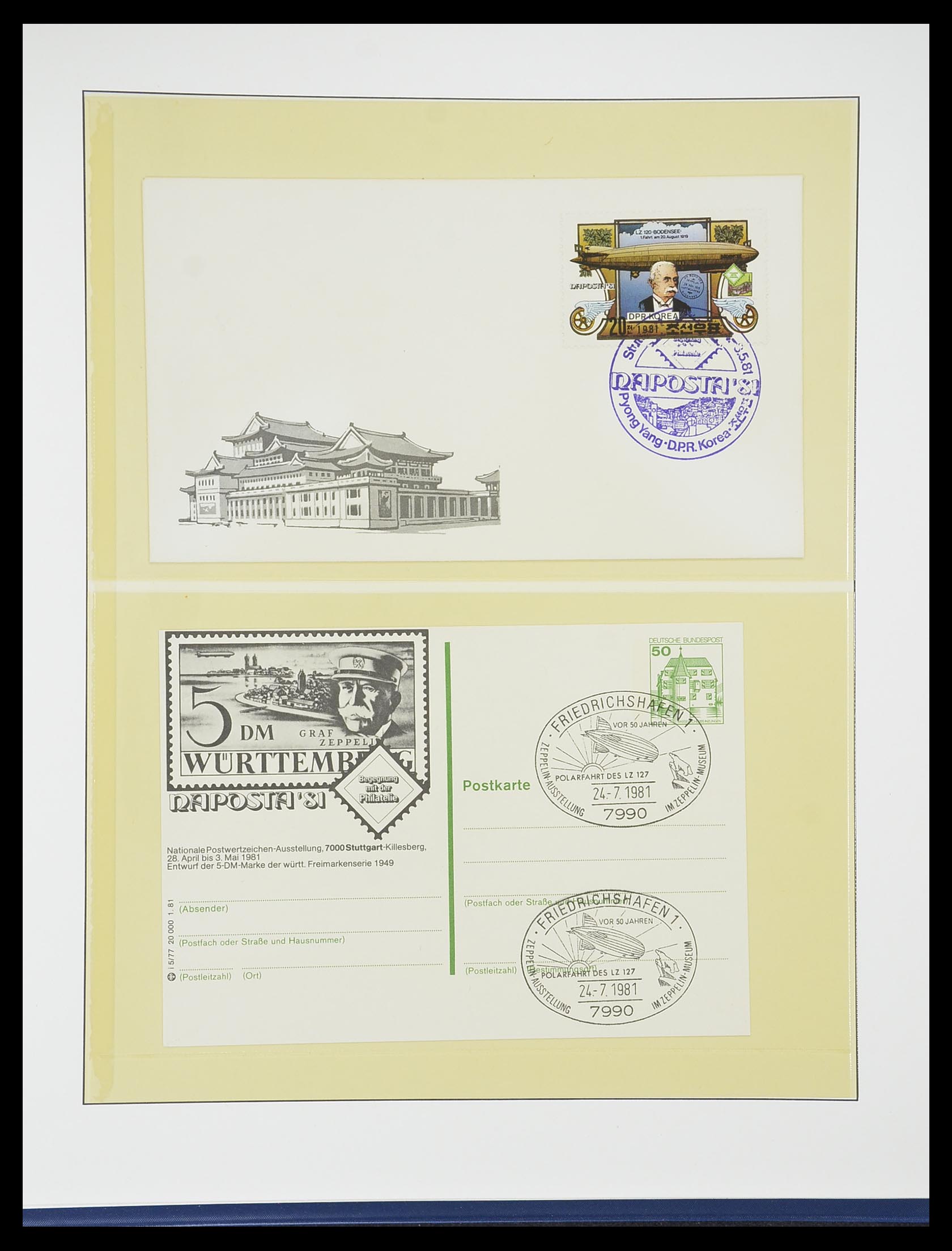33307 045 - Postzegelverzameling 33307 Motief Zeppelin 1952-2010!
