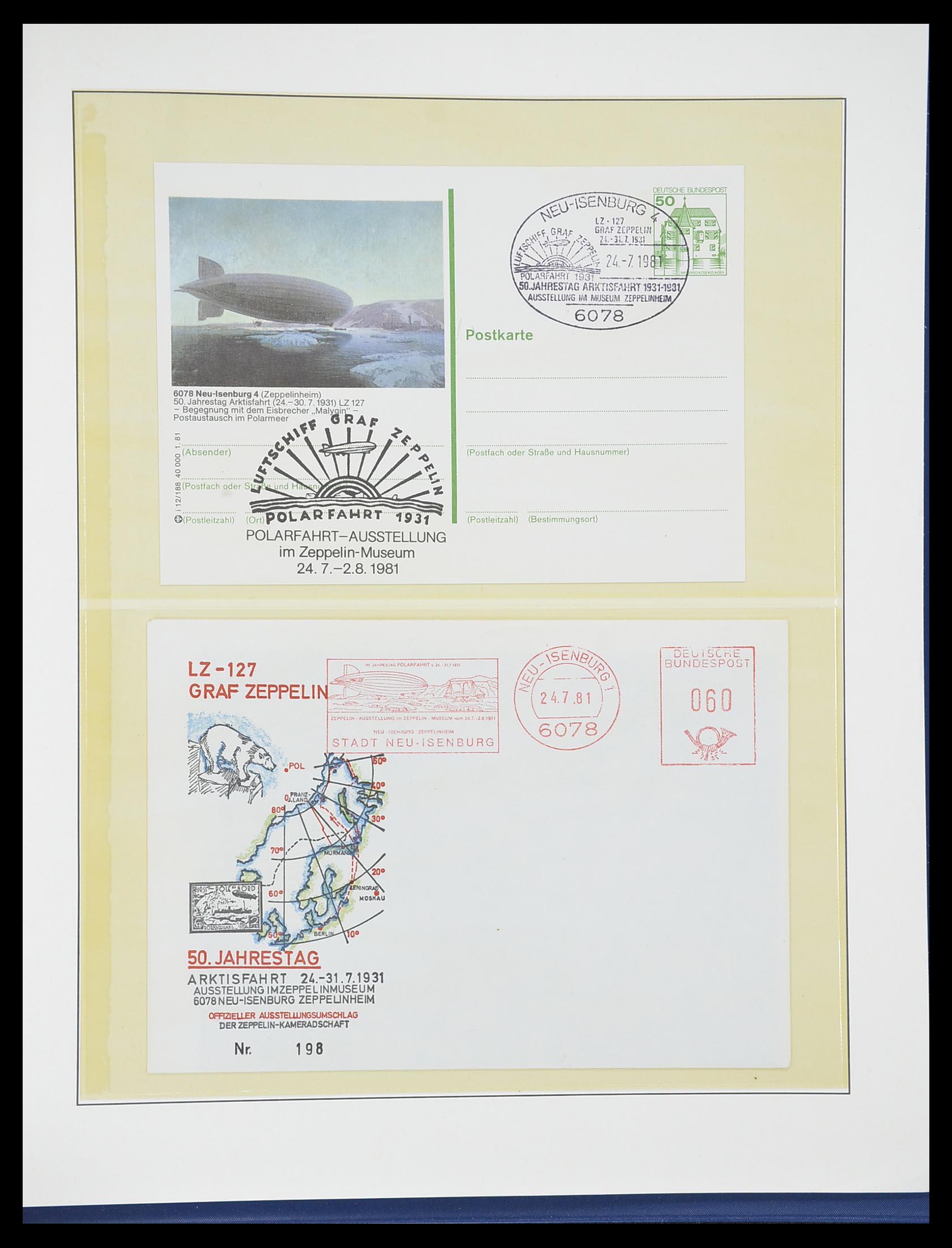 33307 051 - Postzegelverzameling 33307 Motief Zeppelin 1952-2010!