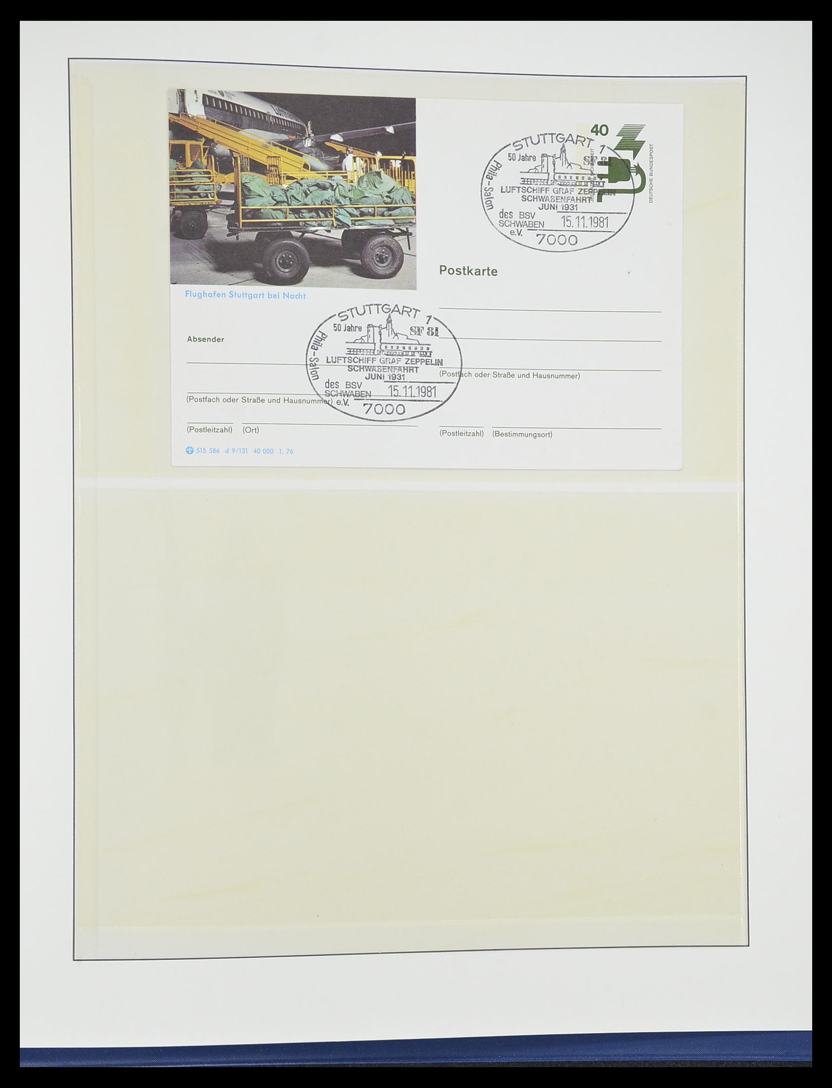 33307 055 - Postzegelverzameling 33307 Motief Zeppelin 1952-2010!