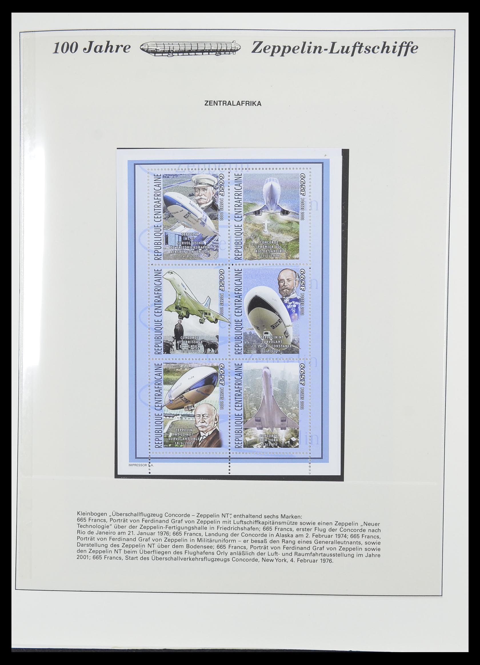 33307 056 - Postzegelverzameling 33307 Motief Zeppelin 1952-2010!