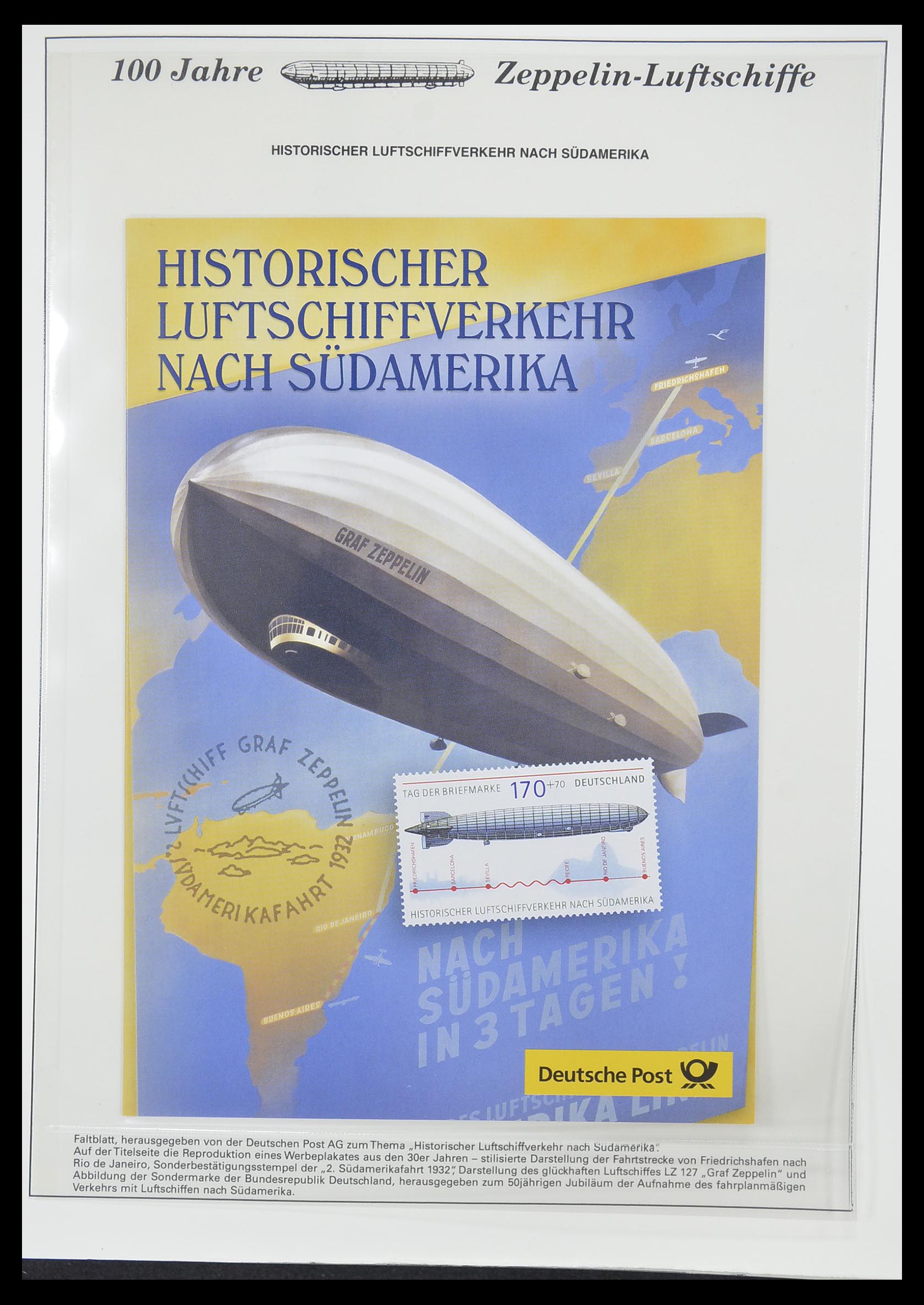 33307 057 - Postzegelverzameling 33307 Motief Zeppelin 1952-2010!