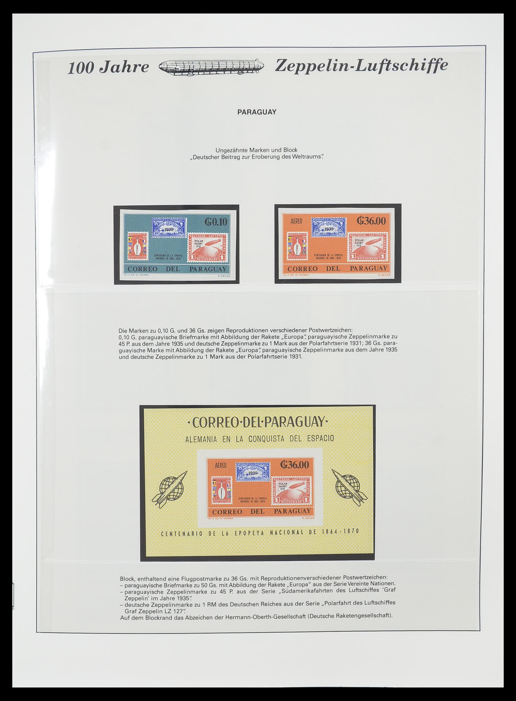 33307 059 - Stamp collection 33307 Thematic Zeppelin 1952-2010!