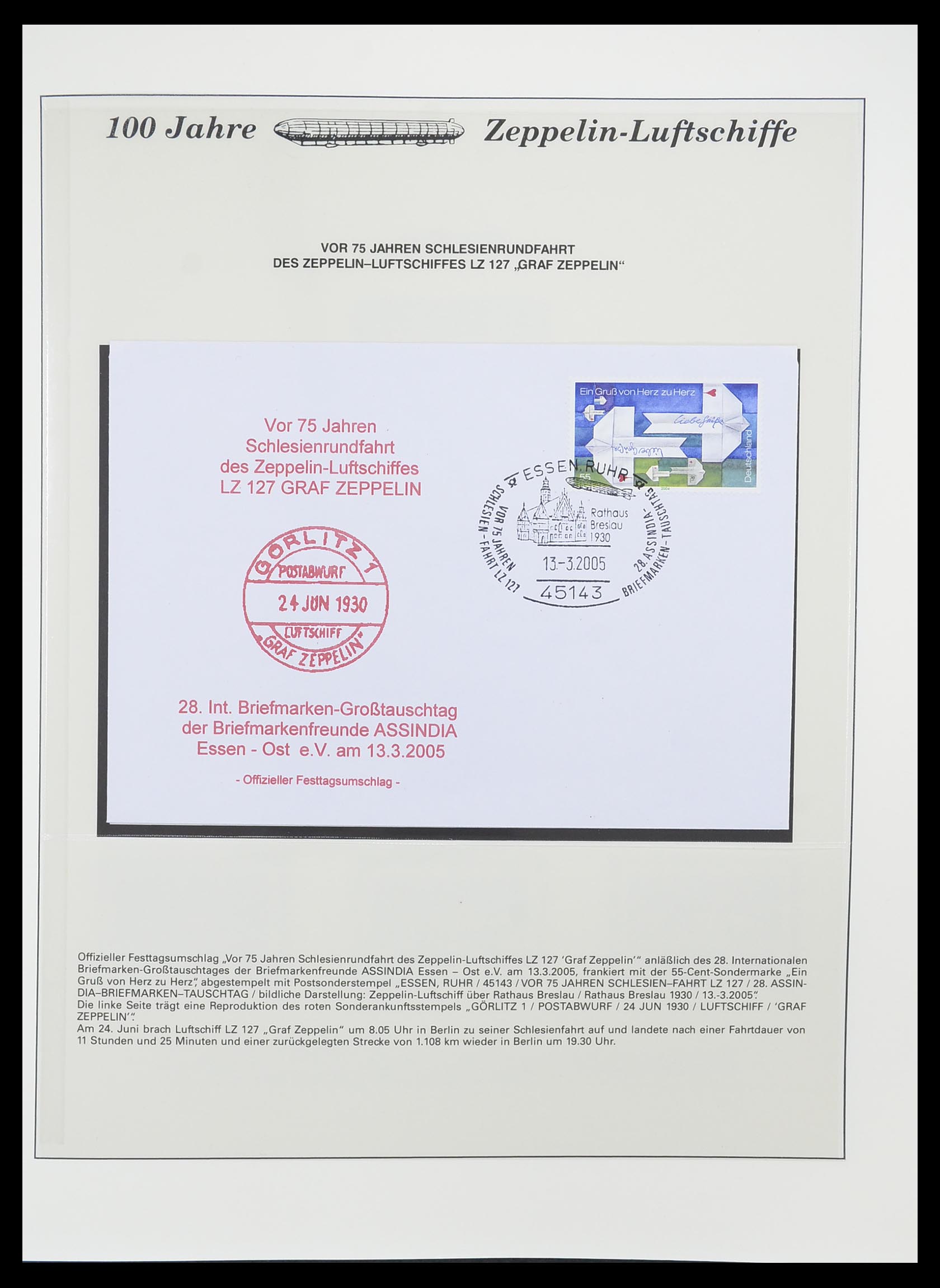 33307 062 - Postzegelverzameling 33307 Motief Zeppelin 1952-2010!
