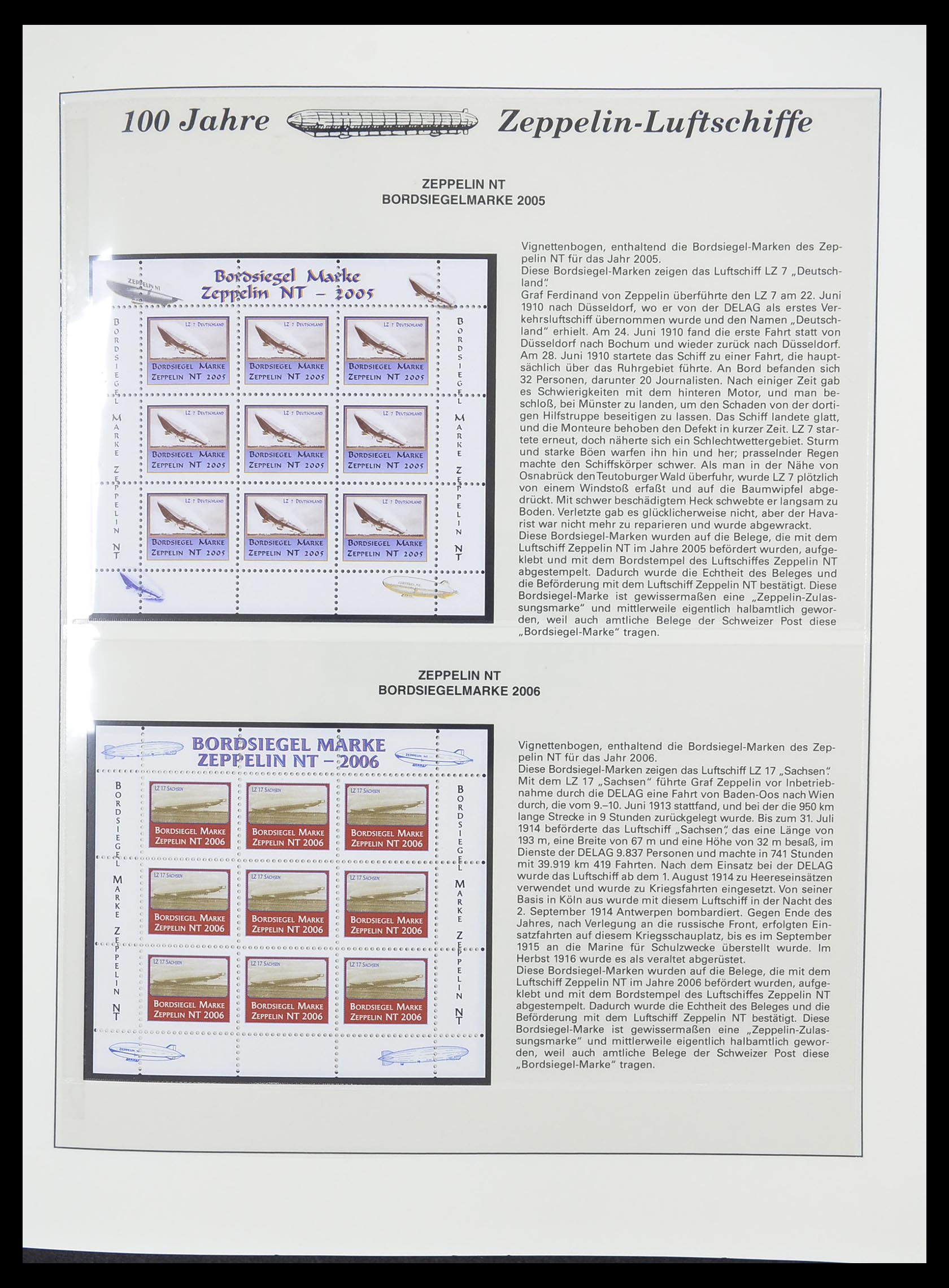 33307 069 - Postzegelverzameling 33307 Motief Zeppelin 1952-2010!