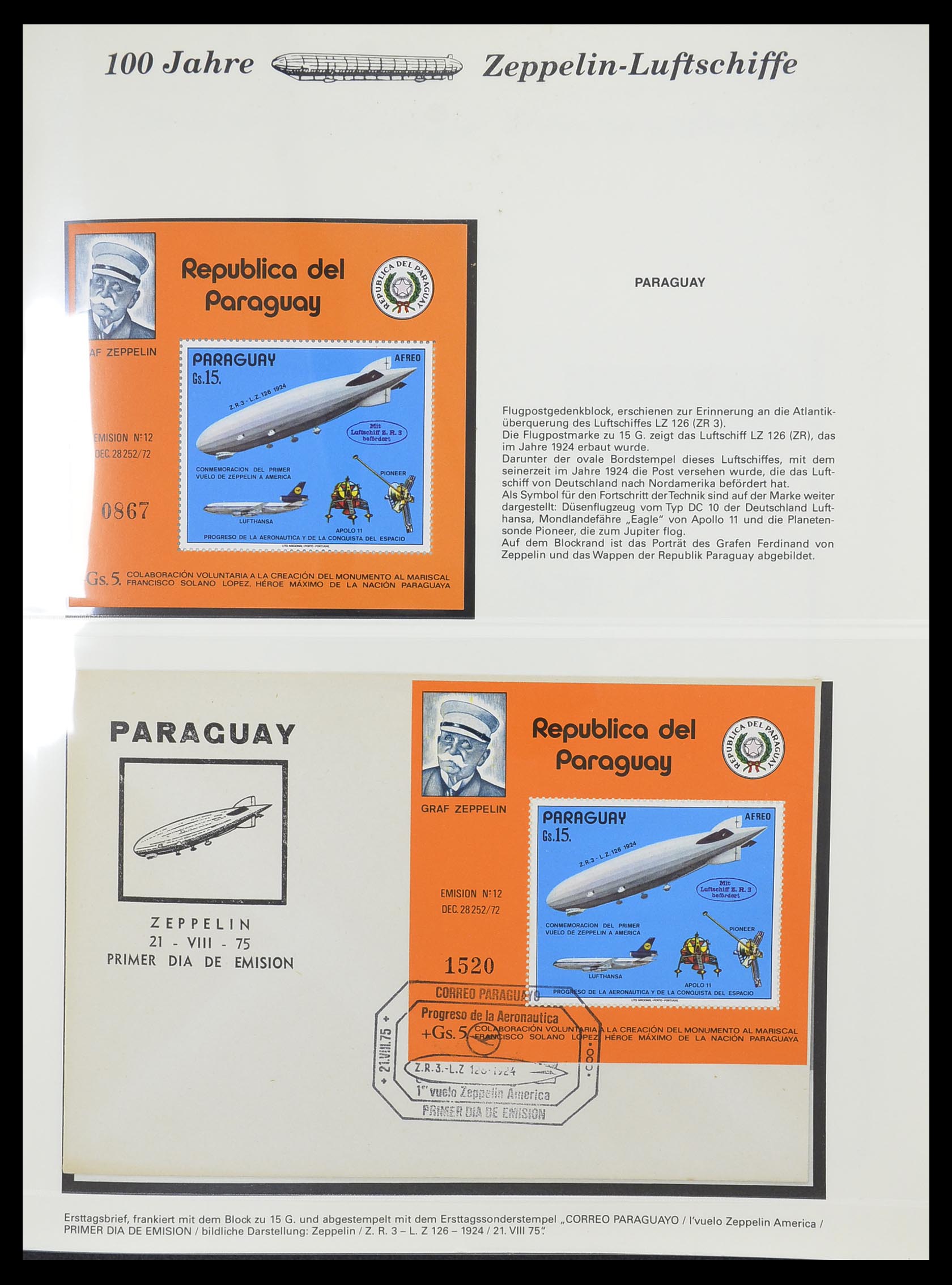 33307 072 - Postzegelverzameling 33307 Motief Zeppelin 1952-2010!