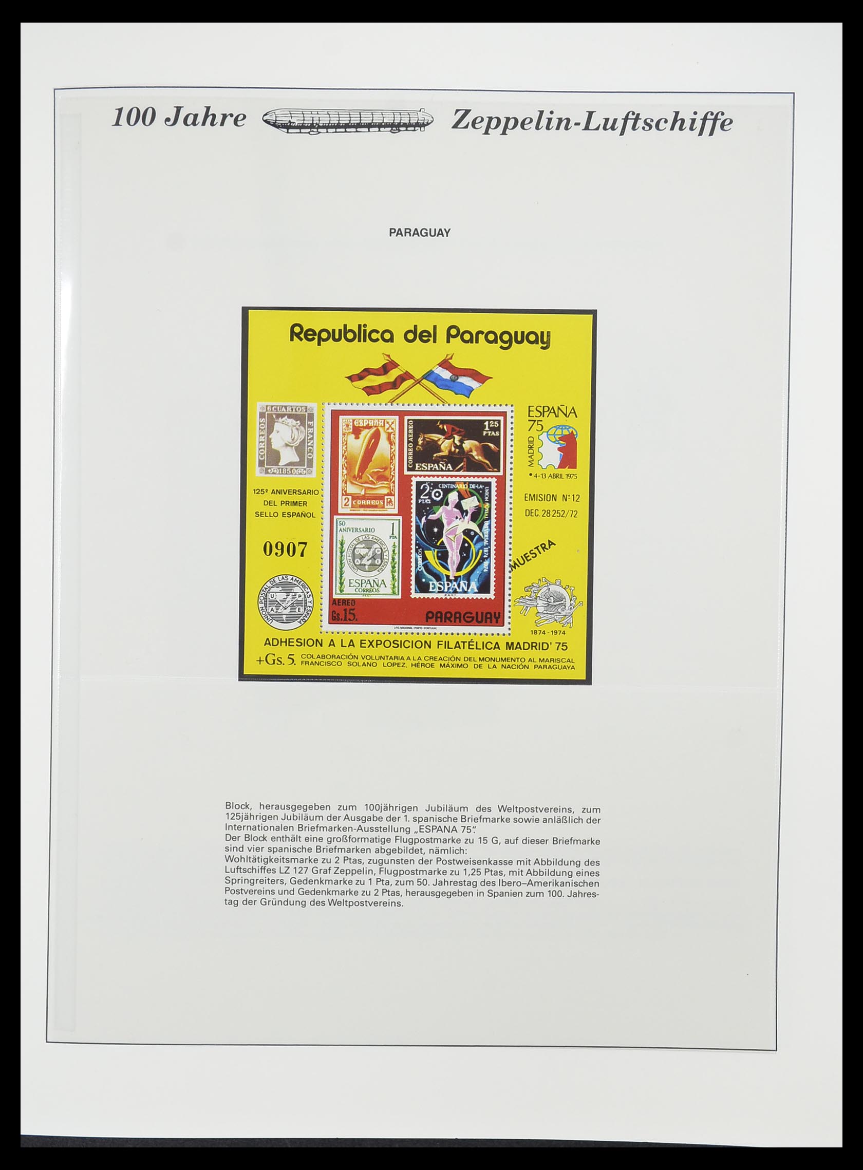 33307 075 - Postzegelverzameling 33307 Motief Zeppelin 1952-2010!