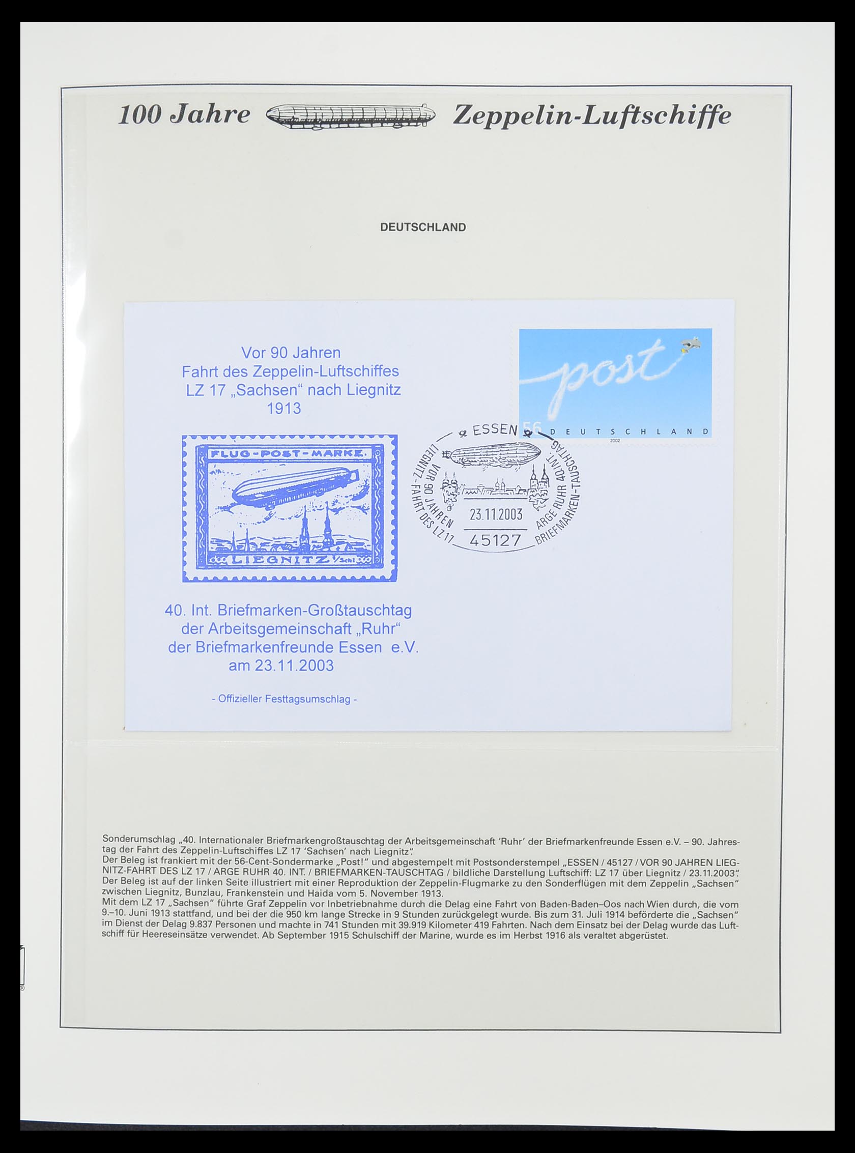 33307 077 - Postzegelverzameling 33307 Motief Zeppelin 1952-2010!