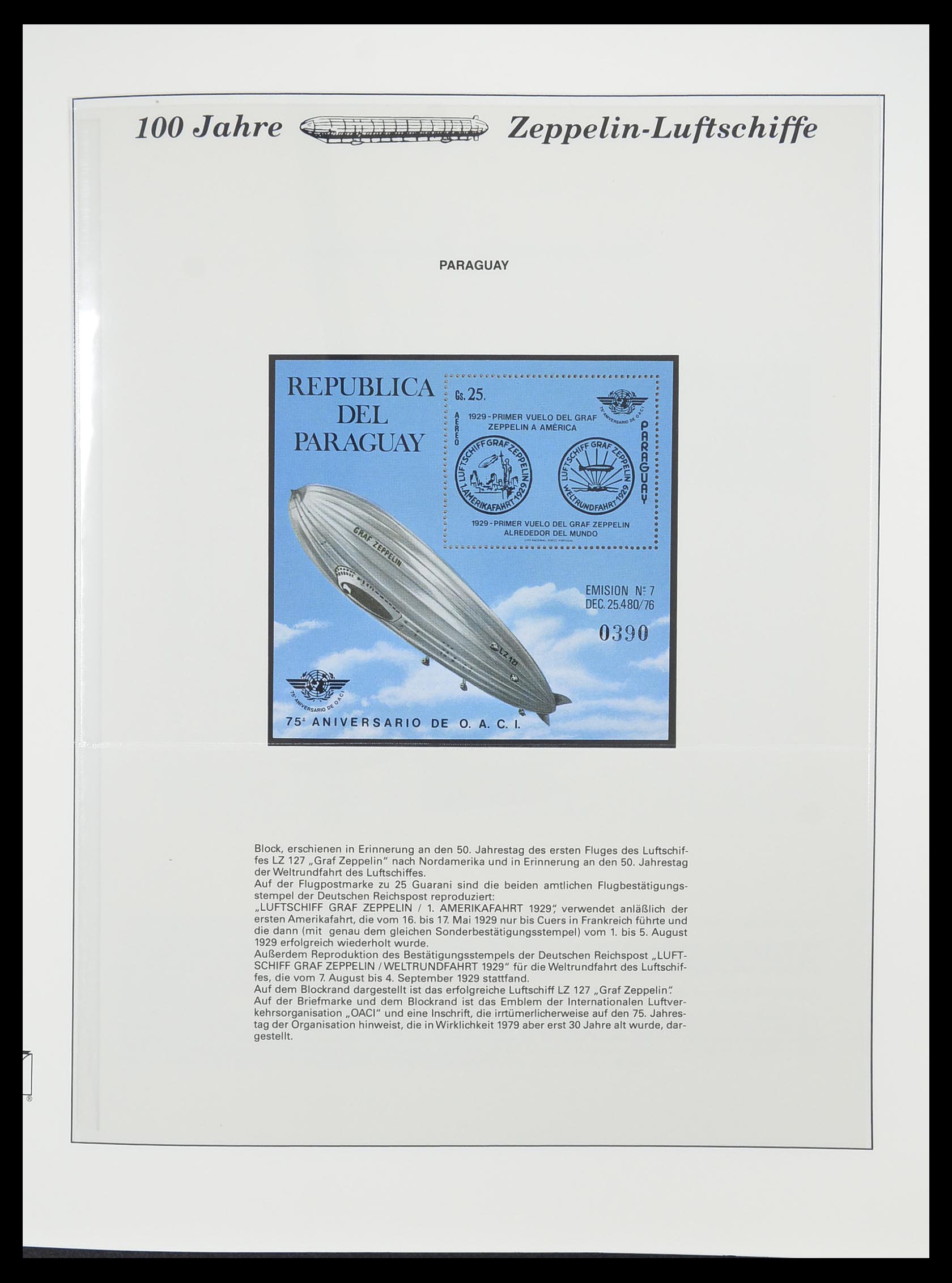 33307 078 - Postzegelverzameling 33307 Motief Zeppelin 1952-2010!