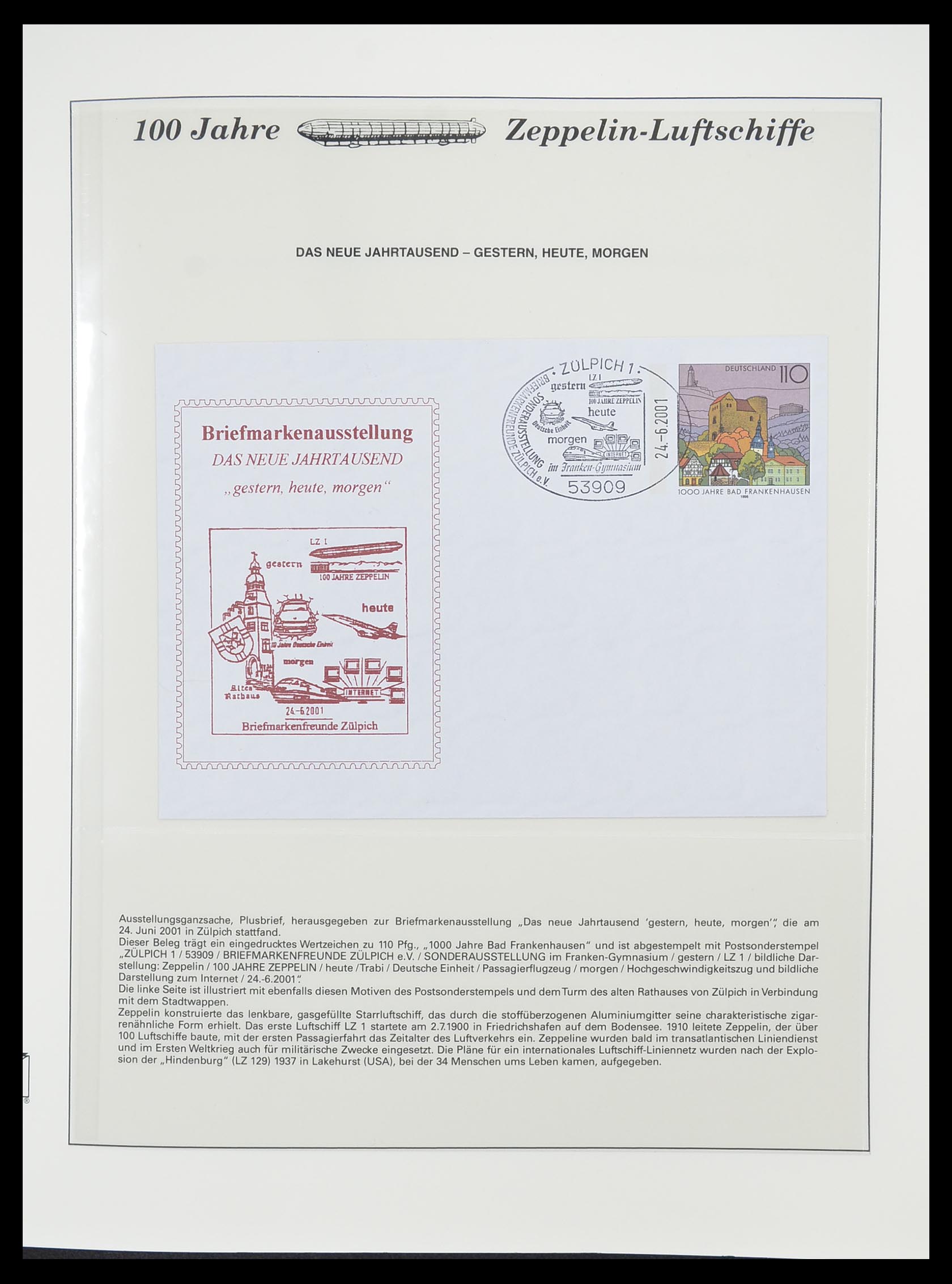 33307 079 - Stamp collection 33307 Thematic Zeppelin 1952-2010!