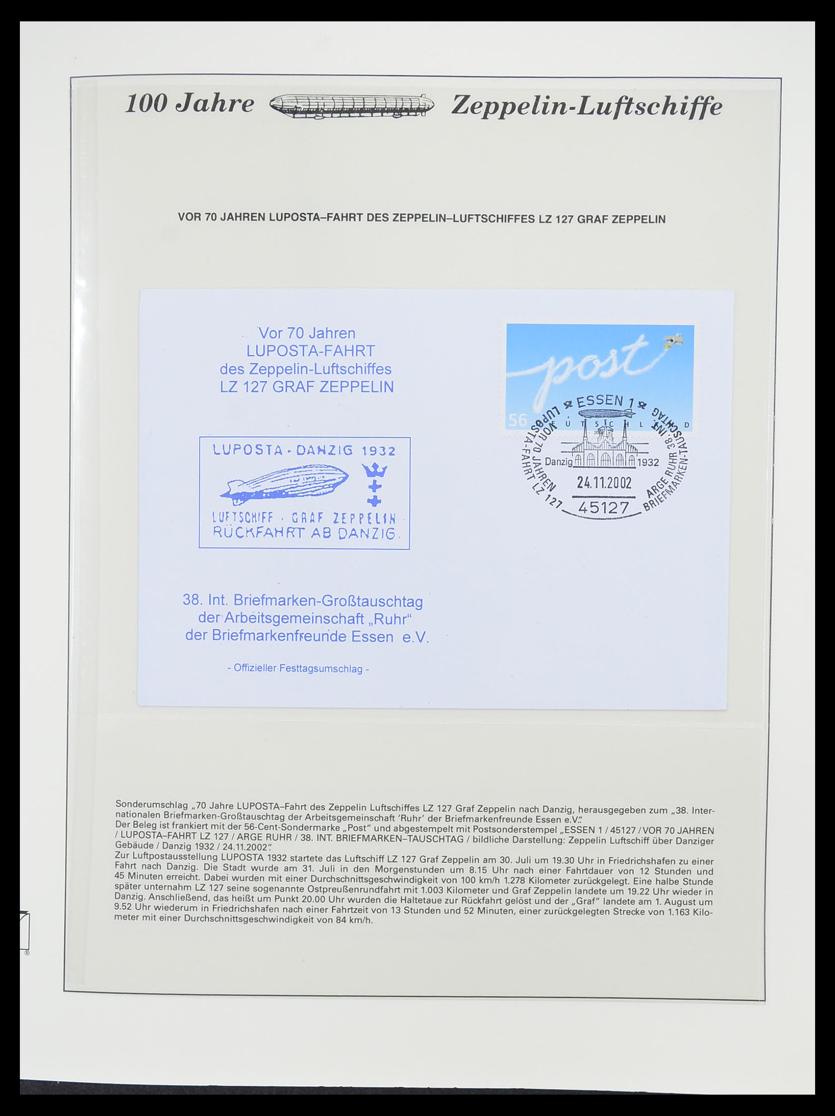33307 080 - Postzegelverzameling 33307 Motief Zeppelin 1952-2010!