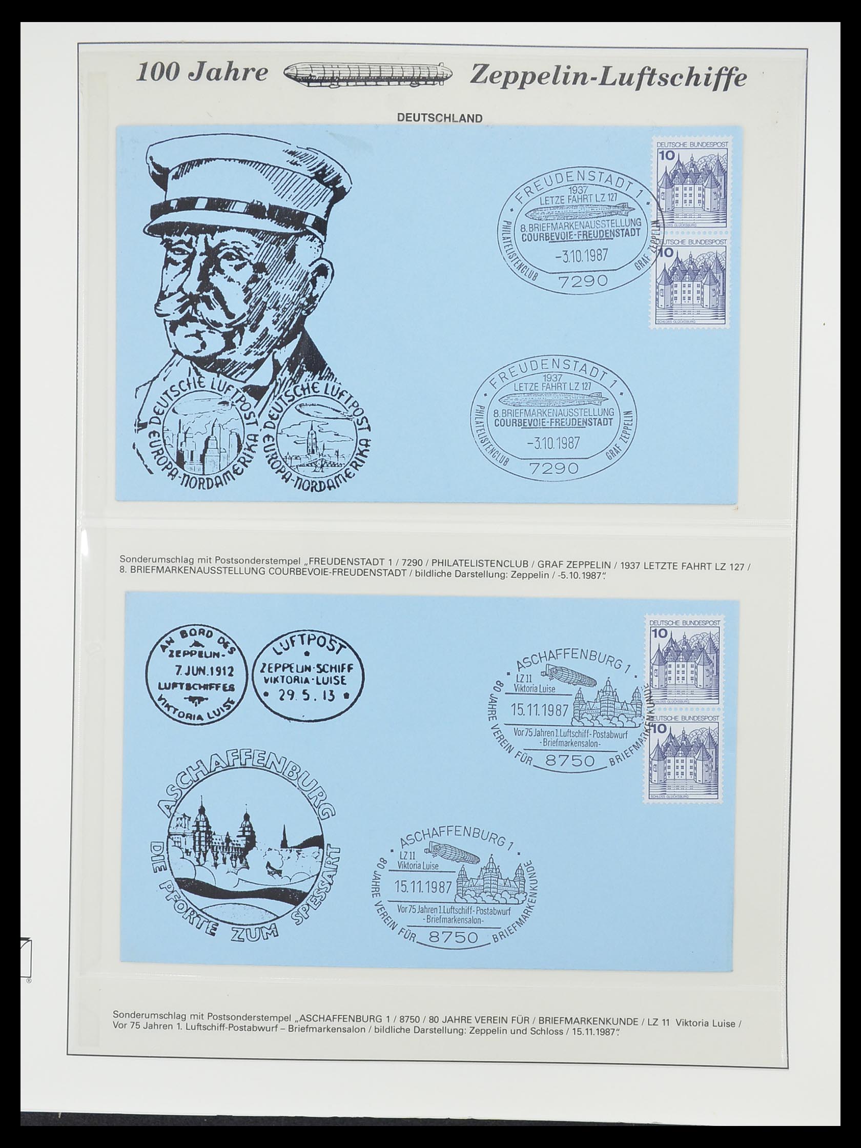 33307 085 - Postzegelverzameling 33307 Motief Zeppelin 1952-2010!