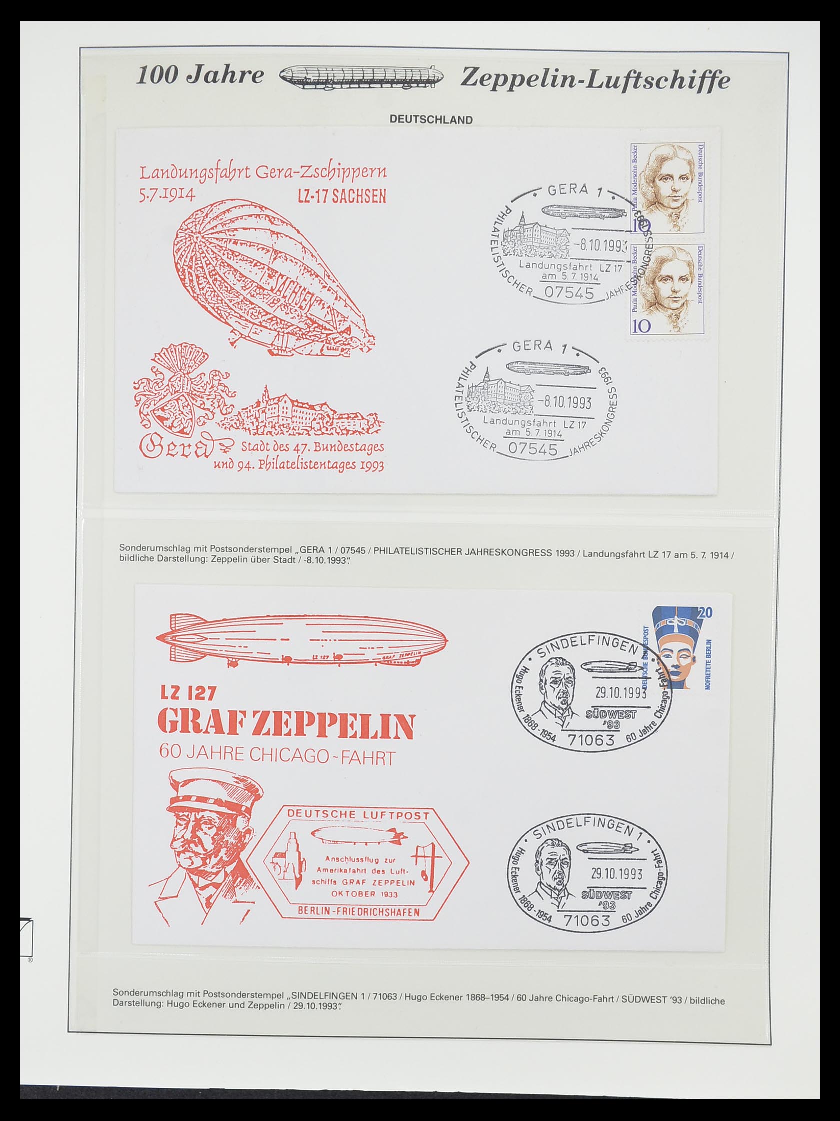 33307 086 - Postzegelverzameling 33307 Motief Zeppelin 1952-2010!