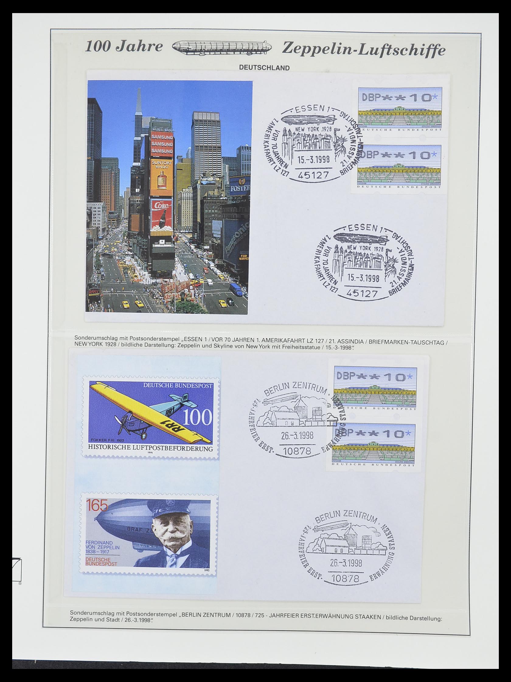 33307 087 - Postzegelverzameling 33307 Motief Zeppelin 1952-2010!