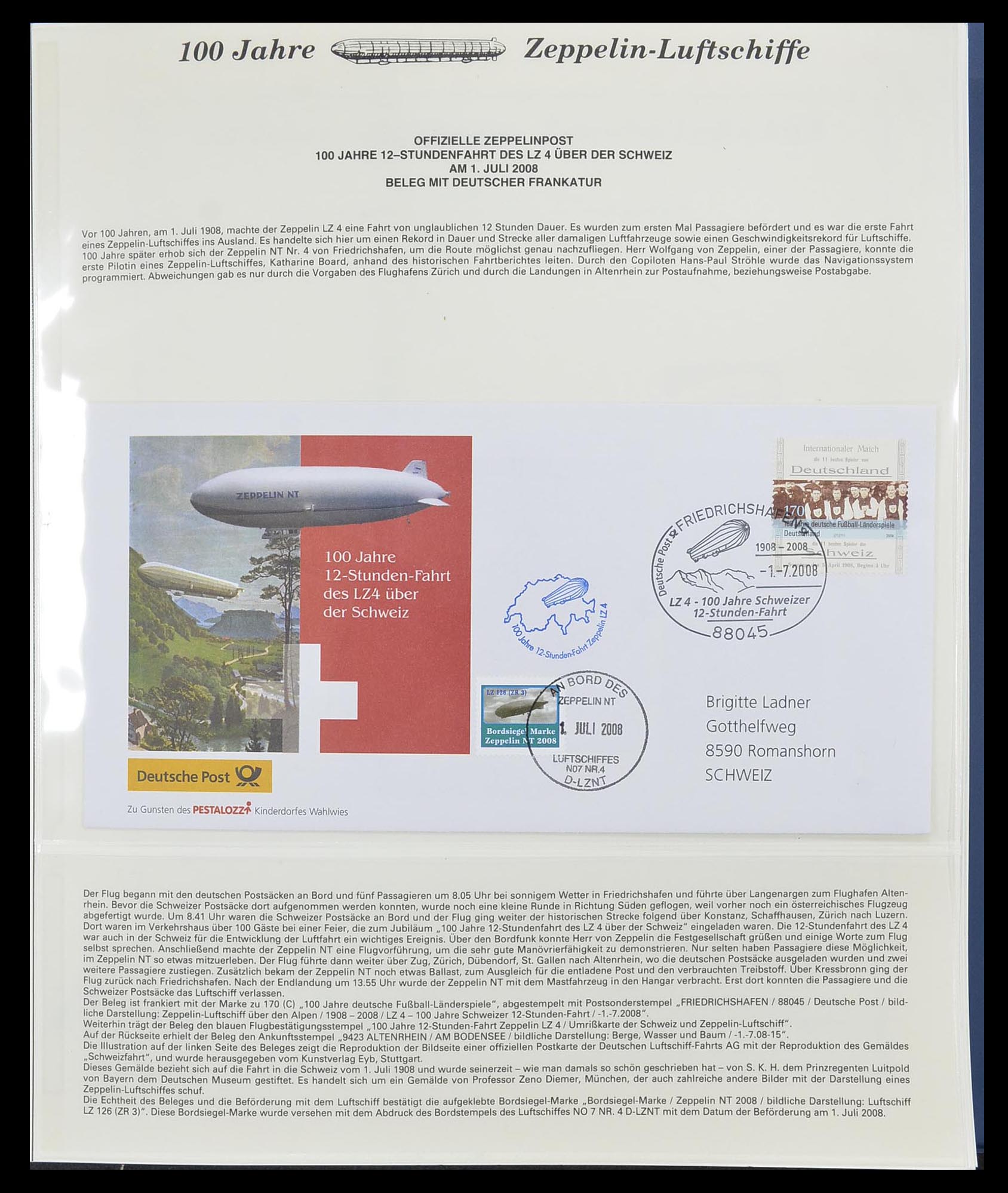 33307 088 - Stamp collection 33307 Thematic Zeppelin 1952-2010!