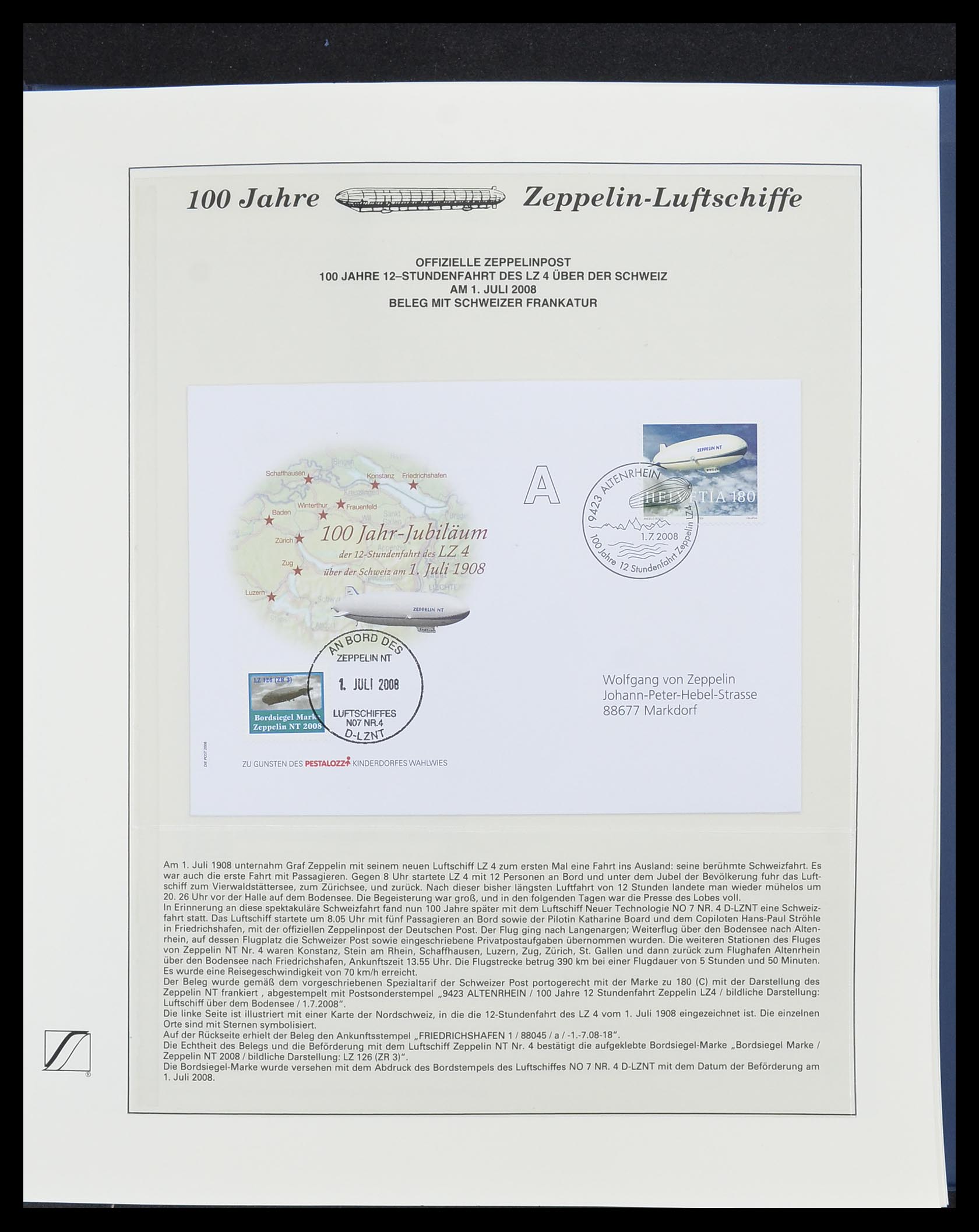 33307 089 - Stamp collection 33307 Thematic Zeppelin 1952-2010!