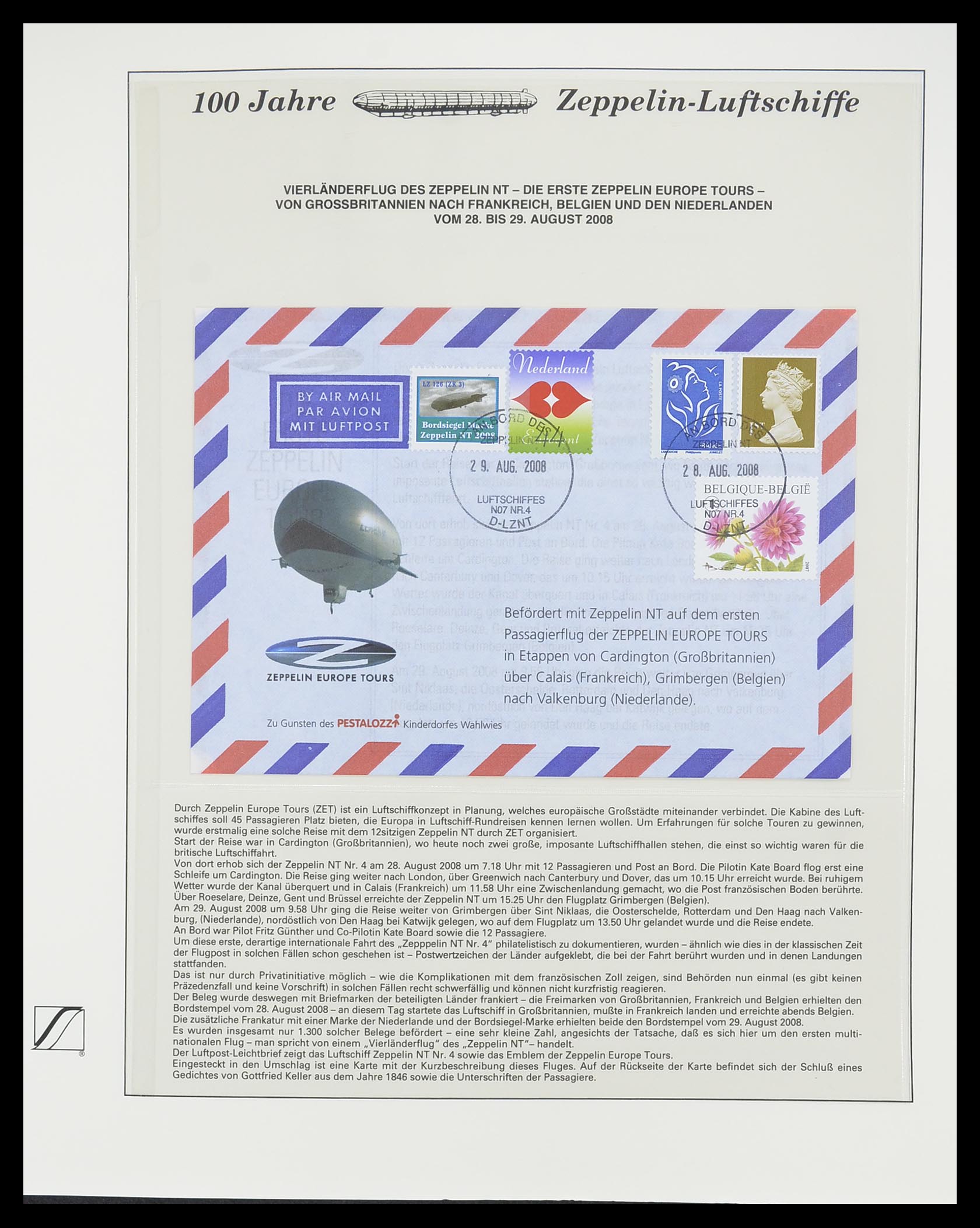33307 092 - Postzegelverzameling 33307 Motief Zeppelin 1952-2010!