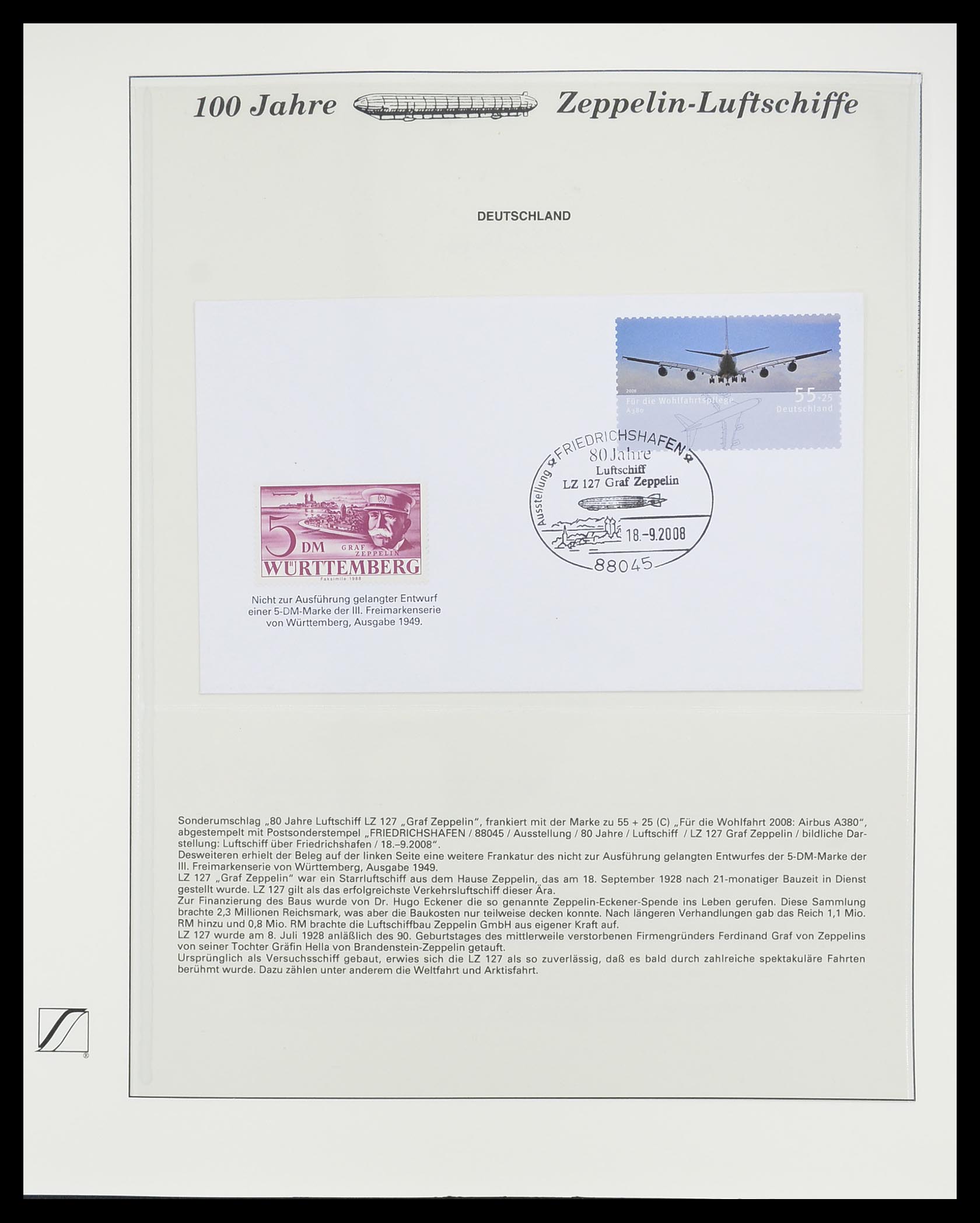 33307 094 - Postzegelverzameling 33307 Motief Zeppelin 1952-2010!