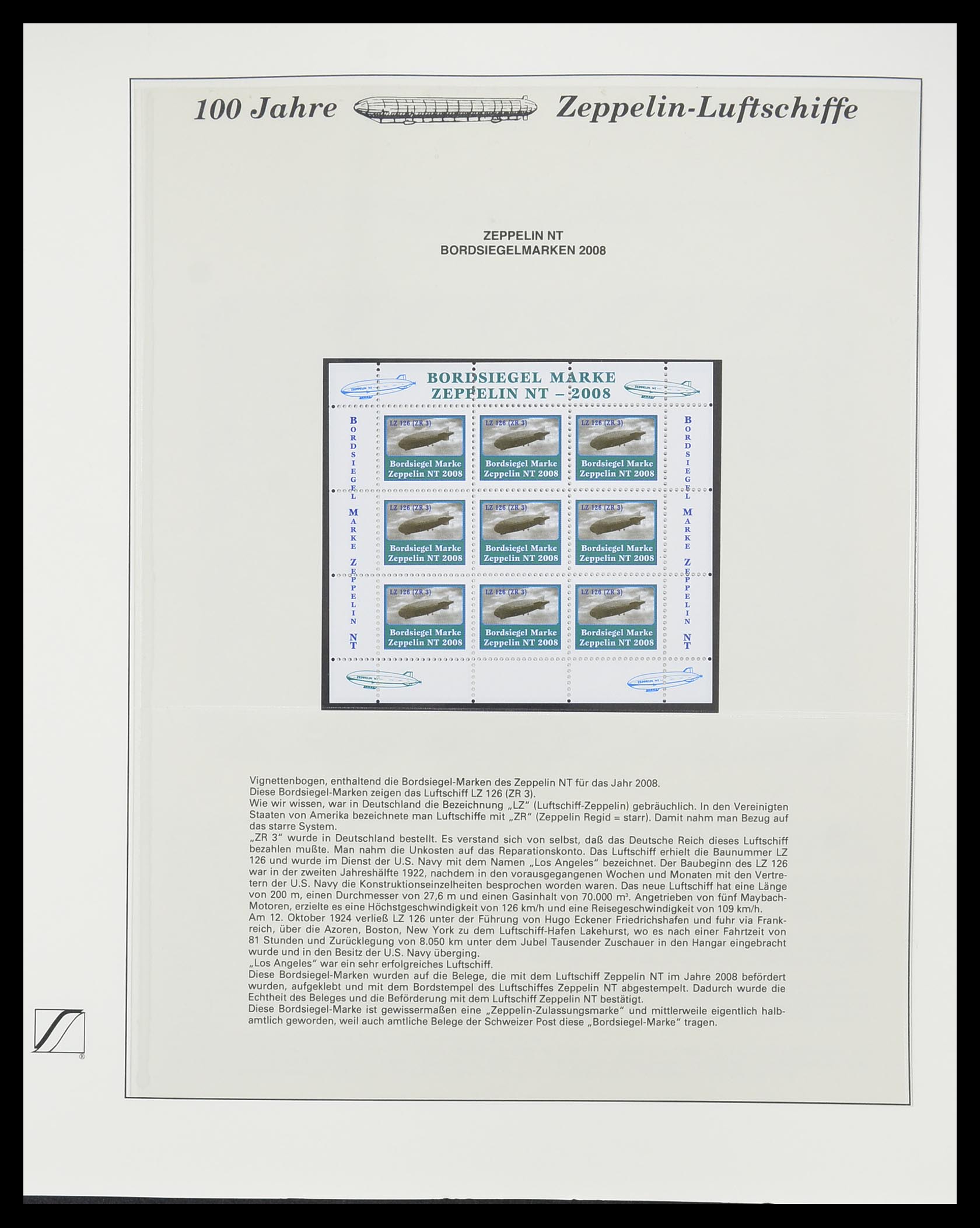 33307 095 - Postzegelverzameling 33307 Motief Zeppelin 1952-2010!