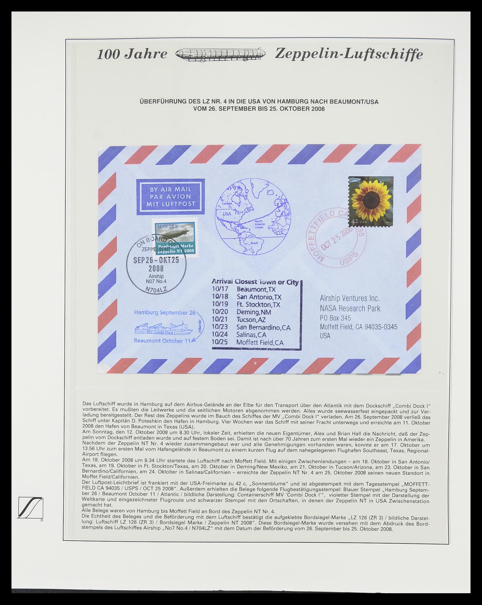 33307 096 - Postzegelverzameling 33307 Motief Zeppelin 1952-2010!