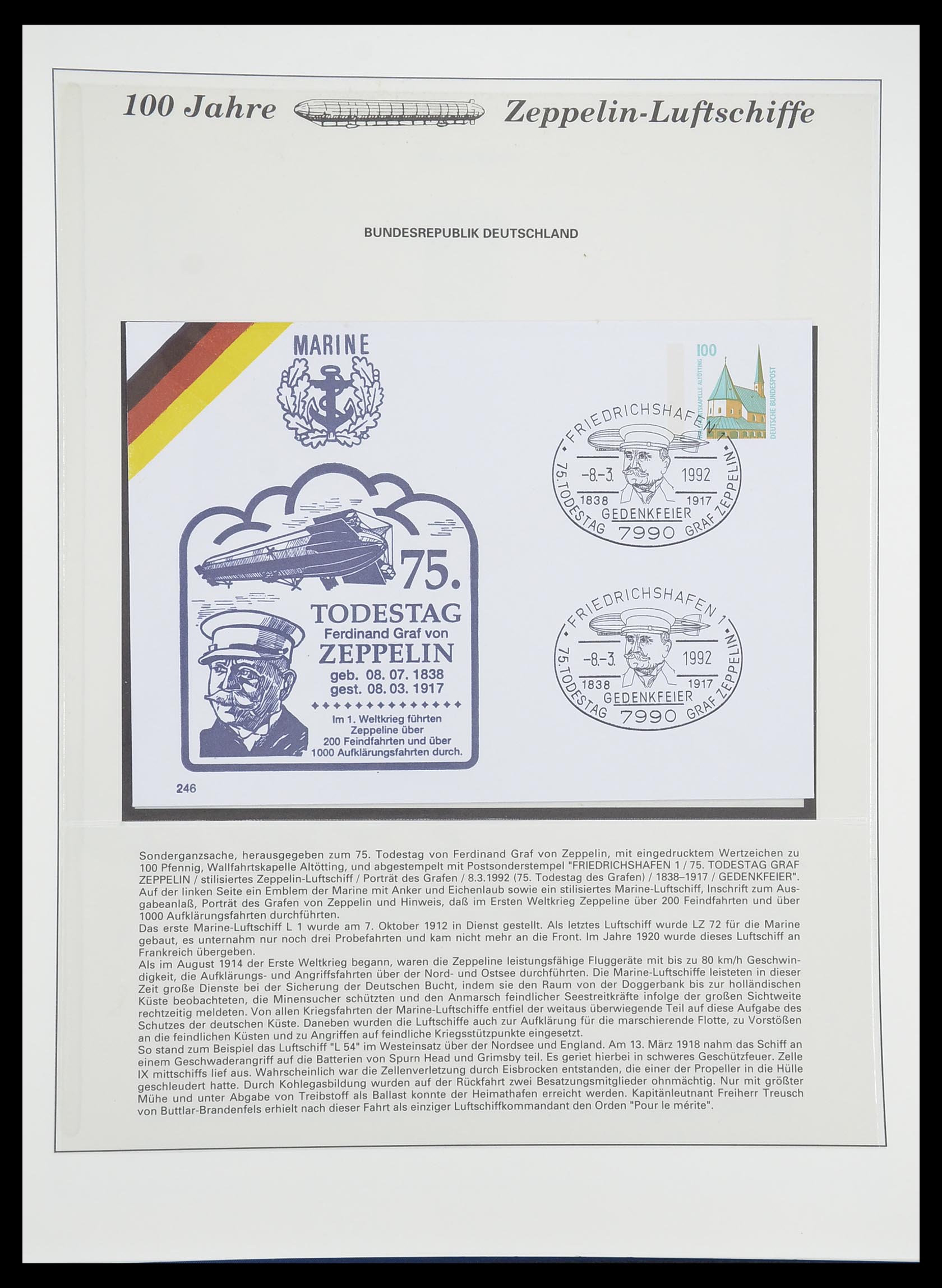 33307 841 - Postzegelverzameling 33307 Motief Zeppelin 1952-2010!
