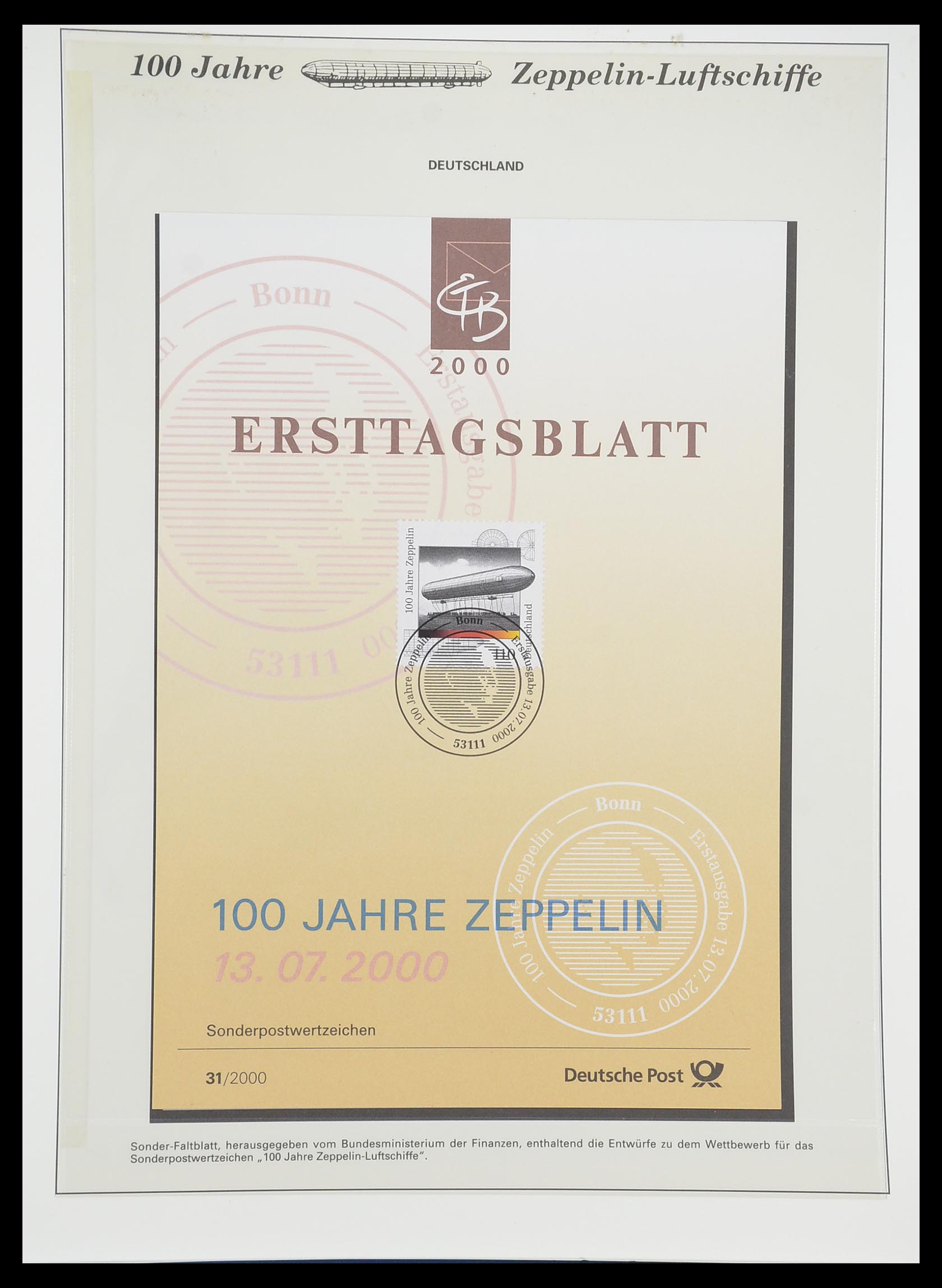 33307 842 - Postzegelverzameling 33307 Motief Zeppelin 1952-2010!