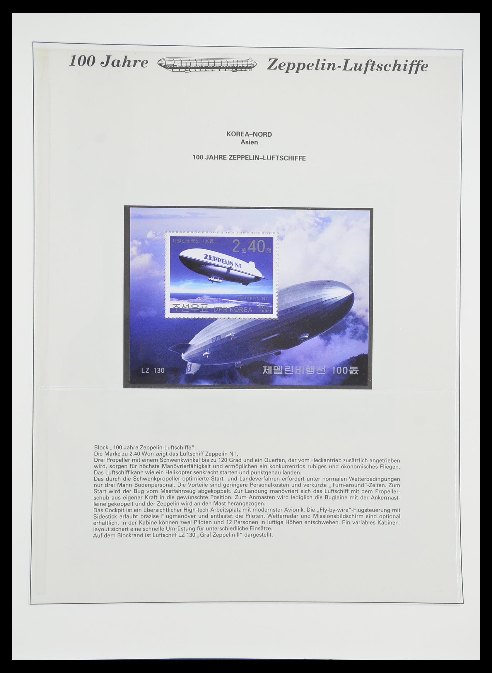 33307 844 - Postzegelverzameling 33307 Motief Zeppelin 1952-2010!