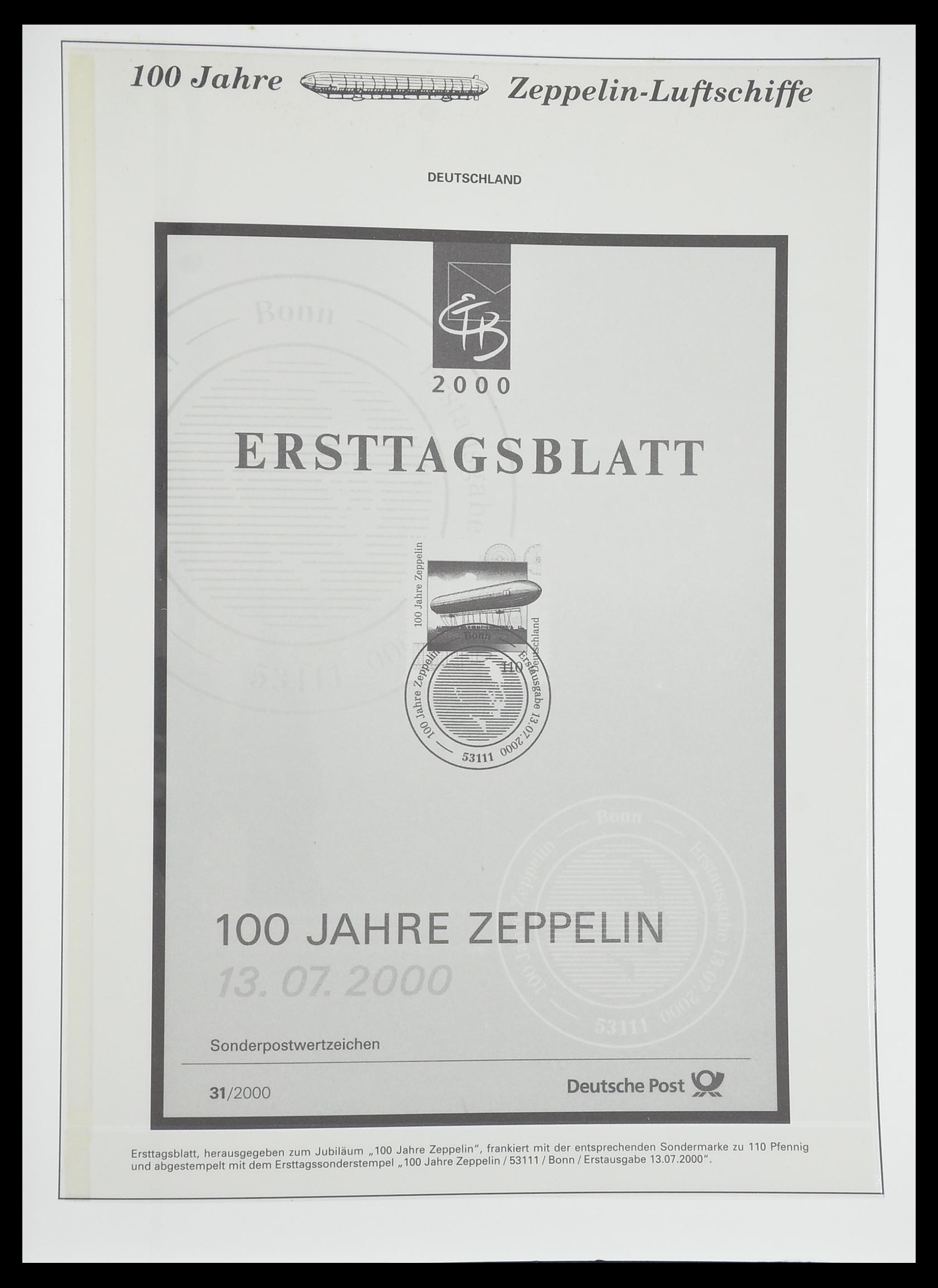 33307 852 - Postzegelverzameling 33307 Motief Zeppelin 1952-2010!