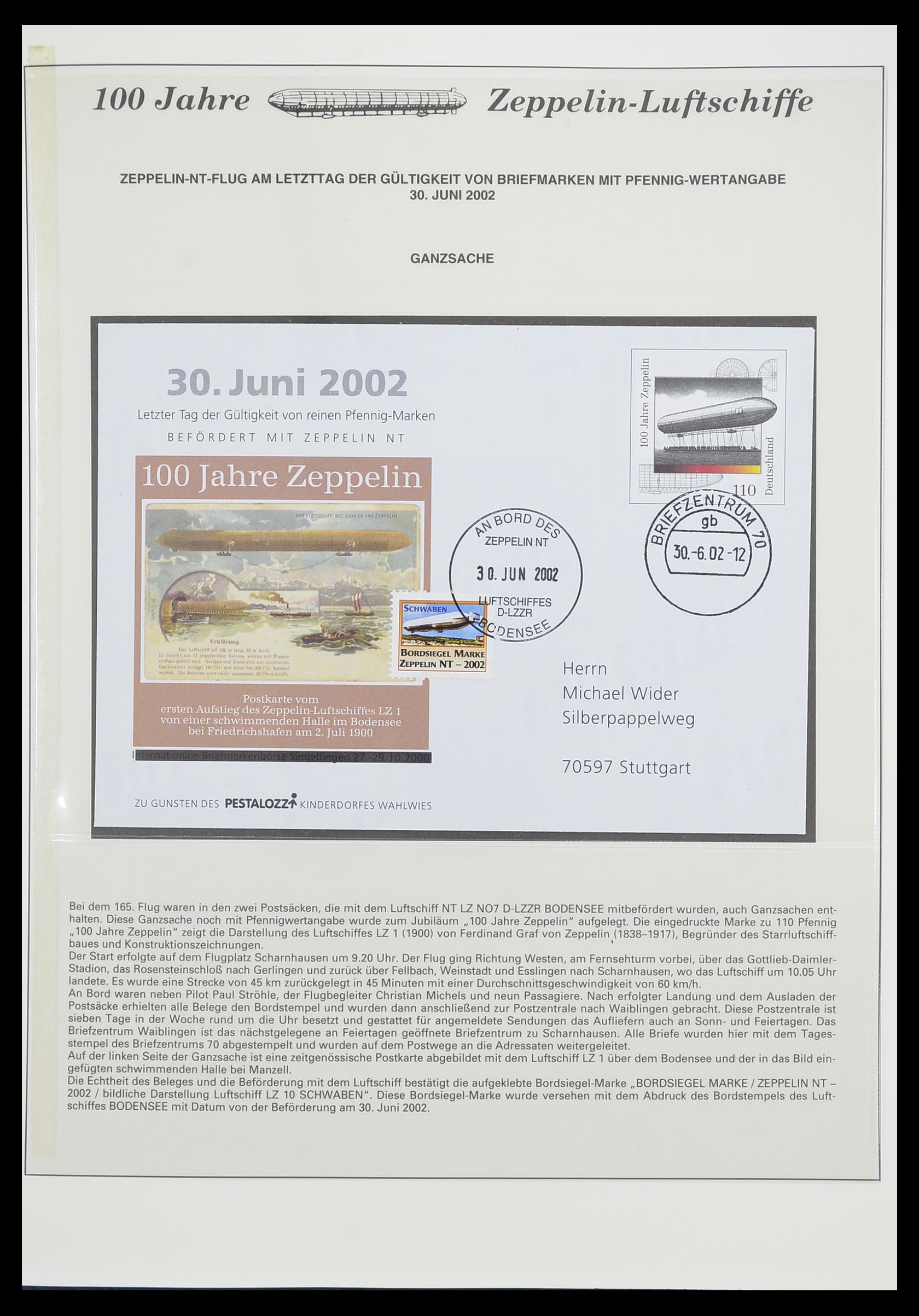 33307 853 - Postzegelverzameling 33307 Motief Zeppelin 1952-2010!