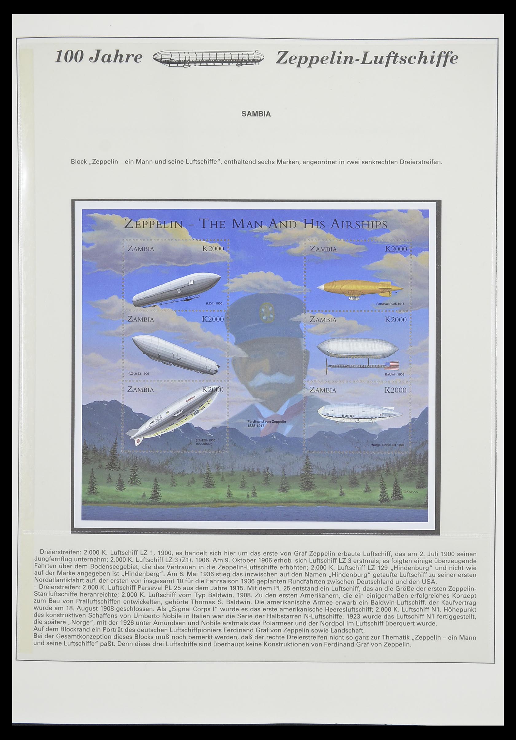 33307 854 - Postzegelverzameling 33307 Motief Zeppelin 1952-2010!