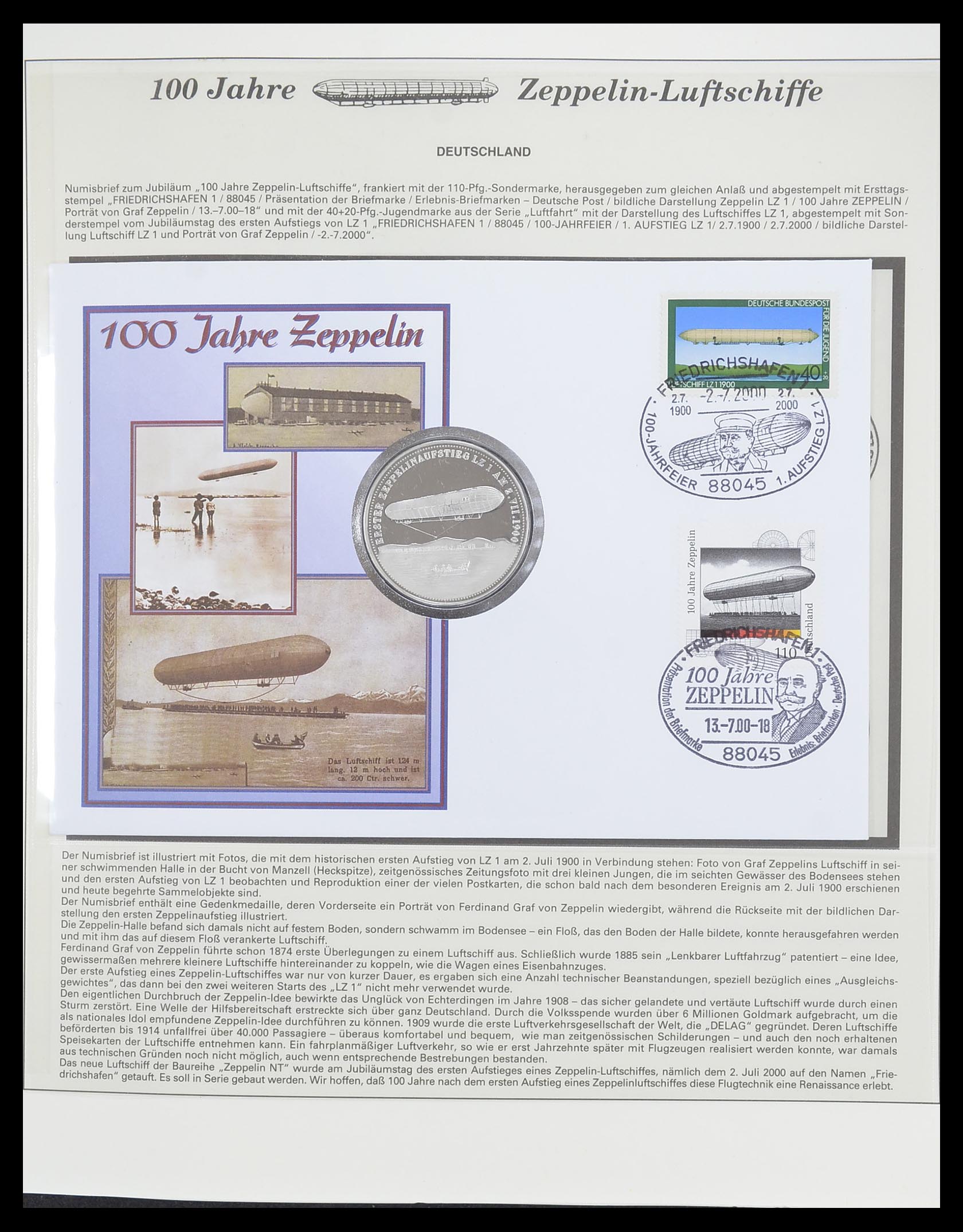 33307 859 - Postzegelverzameling 33307 Motief Zeppelin 1952-2010!