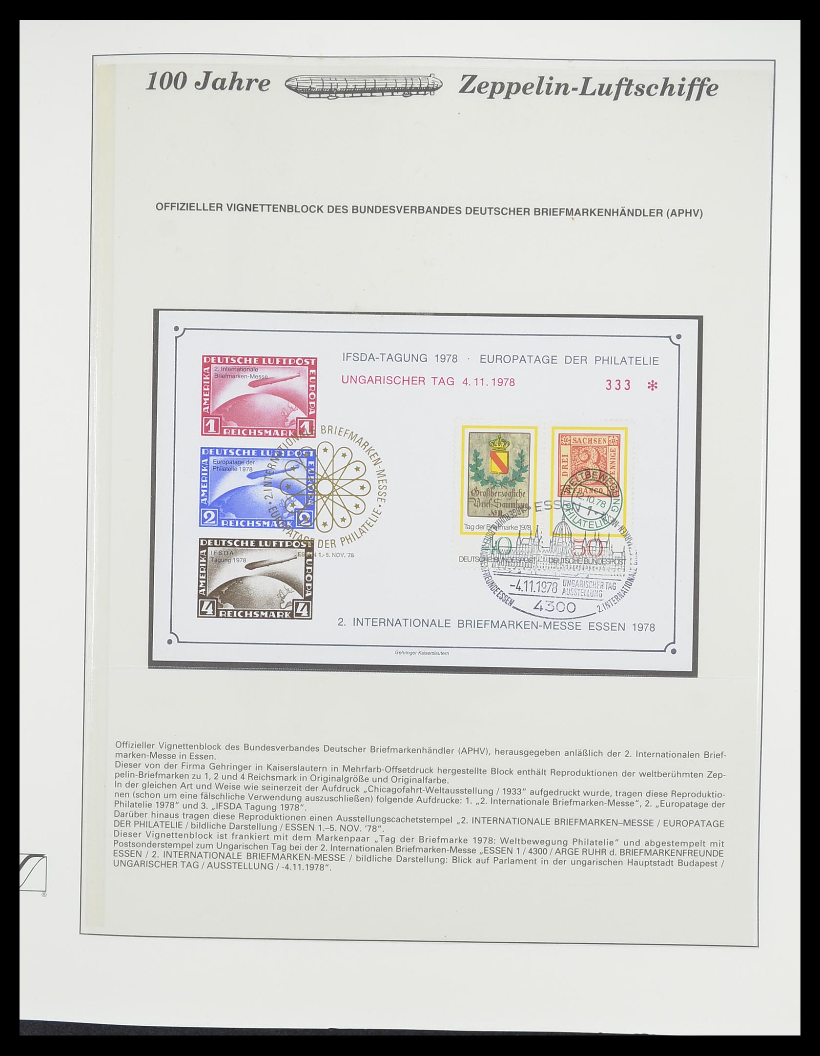 33307 860 - Postzegelverzameling 33307 Motief Zeppelin 1952-2010!