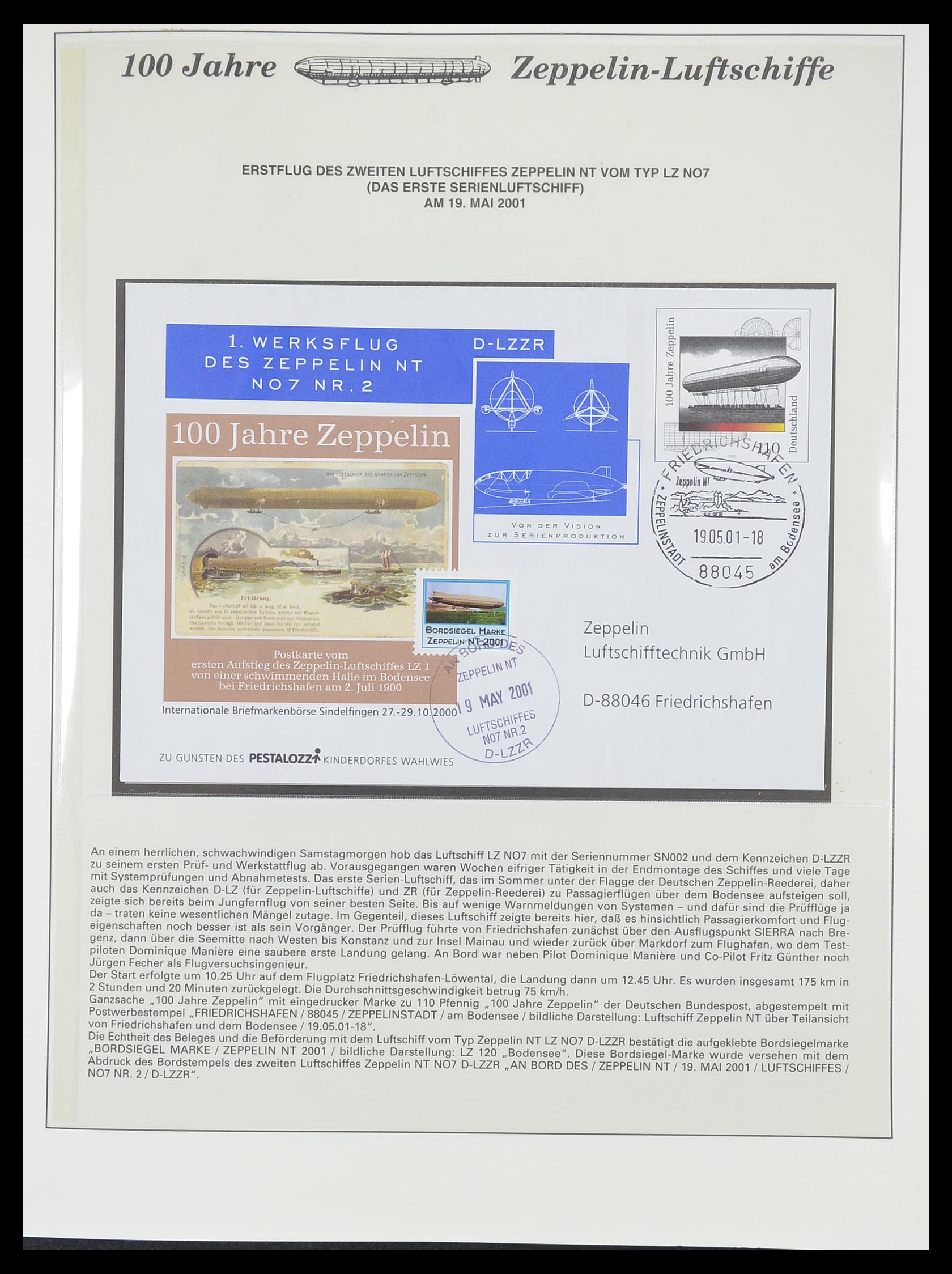 33307 863 - Postzegelverzameling 33307 Motief Zeppelin 1952-2010!