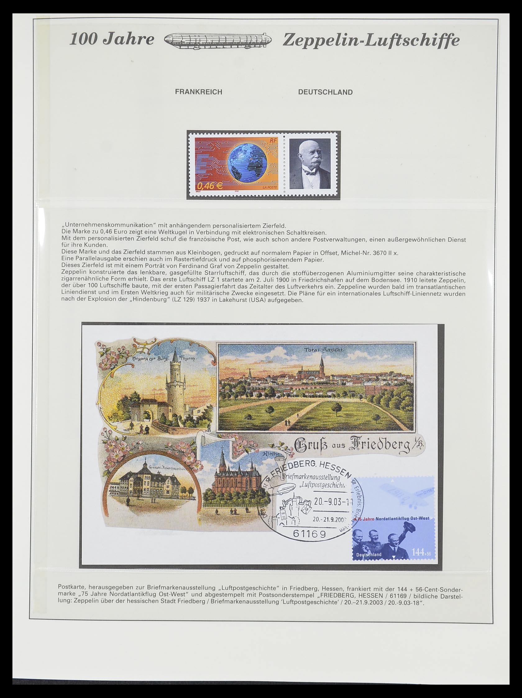 33307 864 - Stamp collection 33307 Thematic Zeppelin 1952-2010!