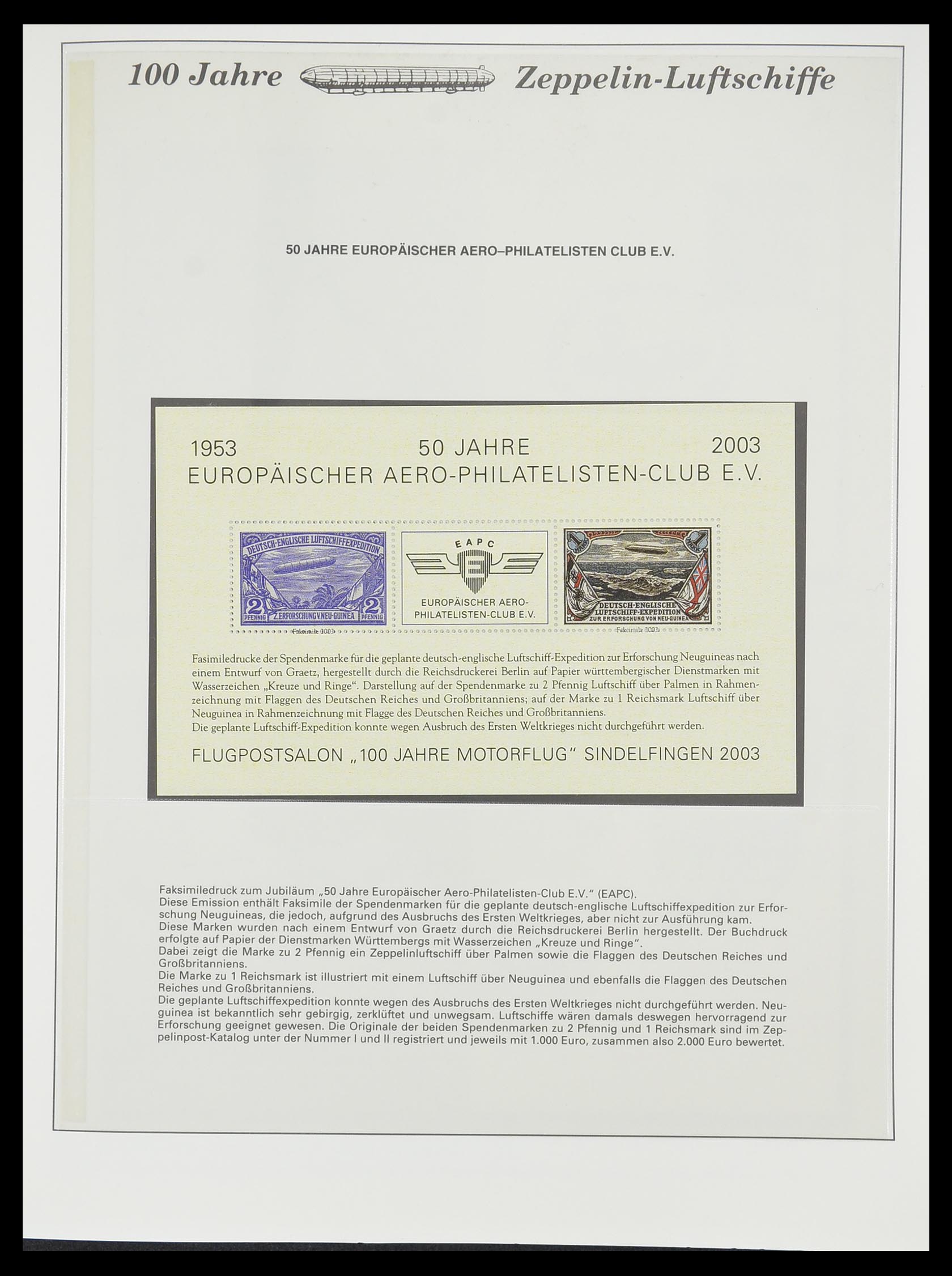 33307 869 - Postzegelverzameling 33307 Motief Zeppelin 1952-2010!