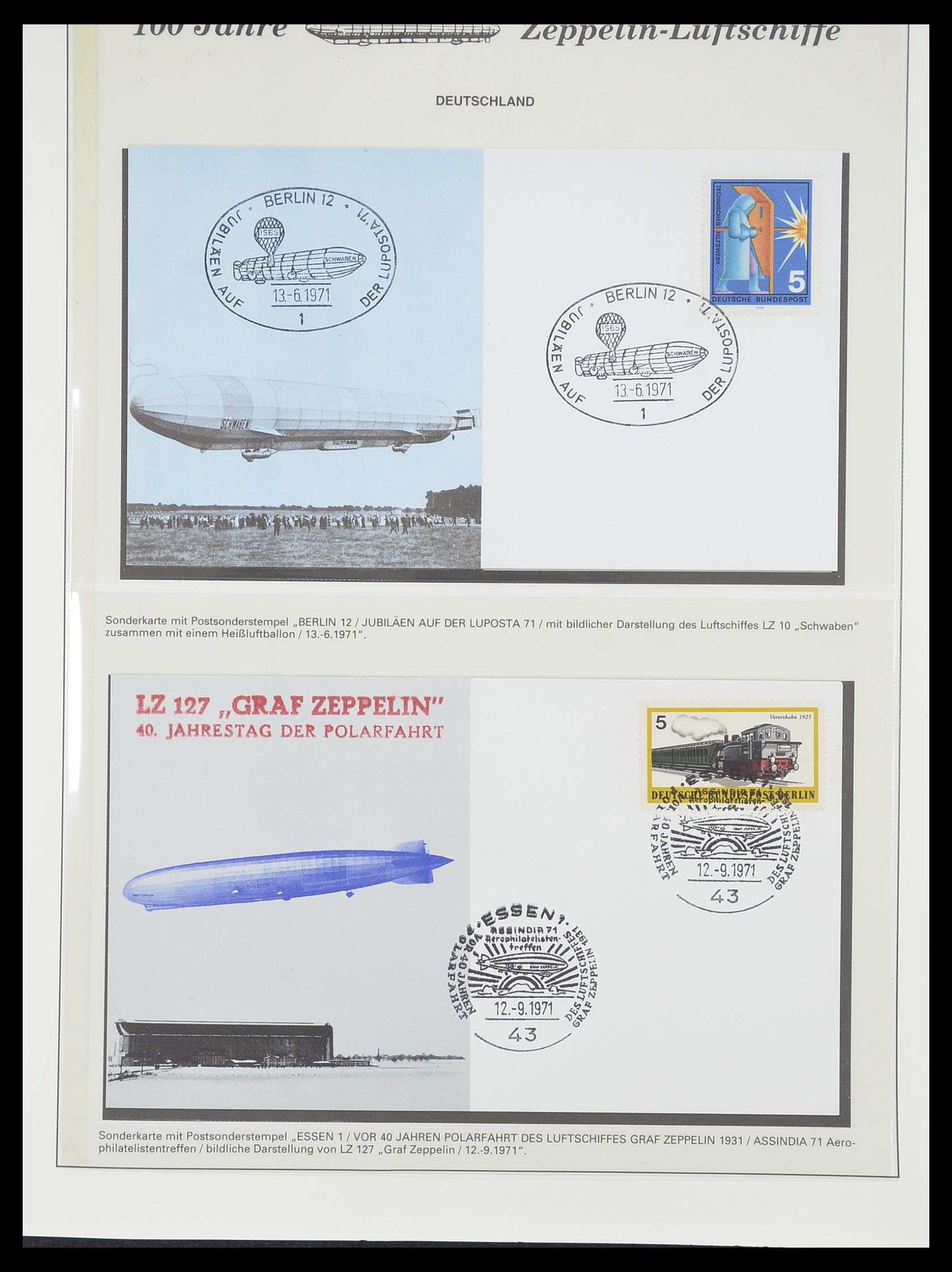 33307 870 - Postzegelverzameling 33307 Motief Zeppelin 1952-2010!
