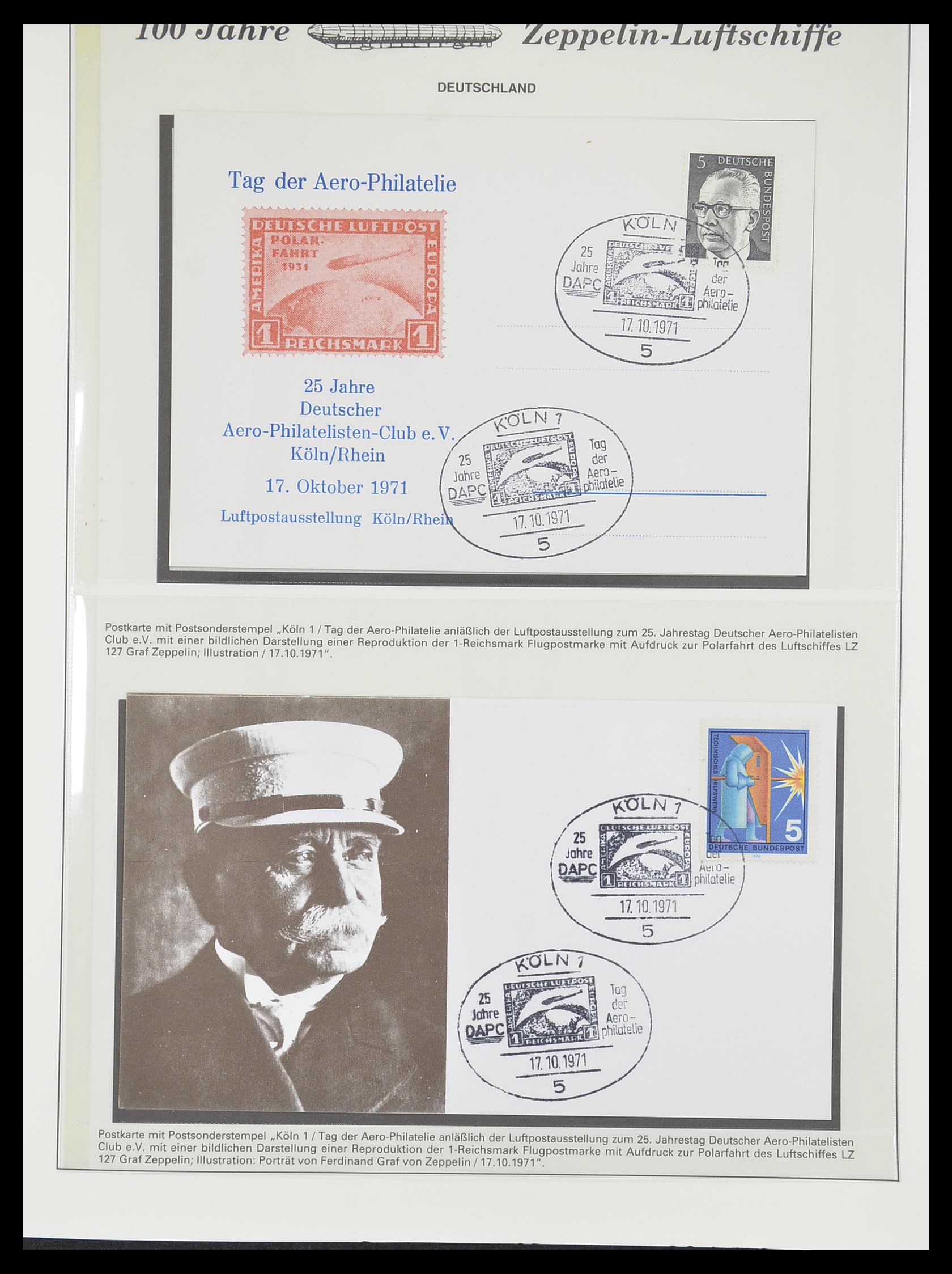 33307 871 - Postzegelverzameling 33307 Motief Zeppelin 1952-2010!