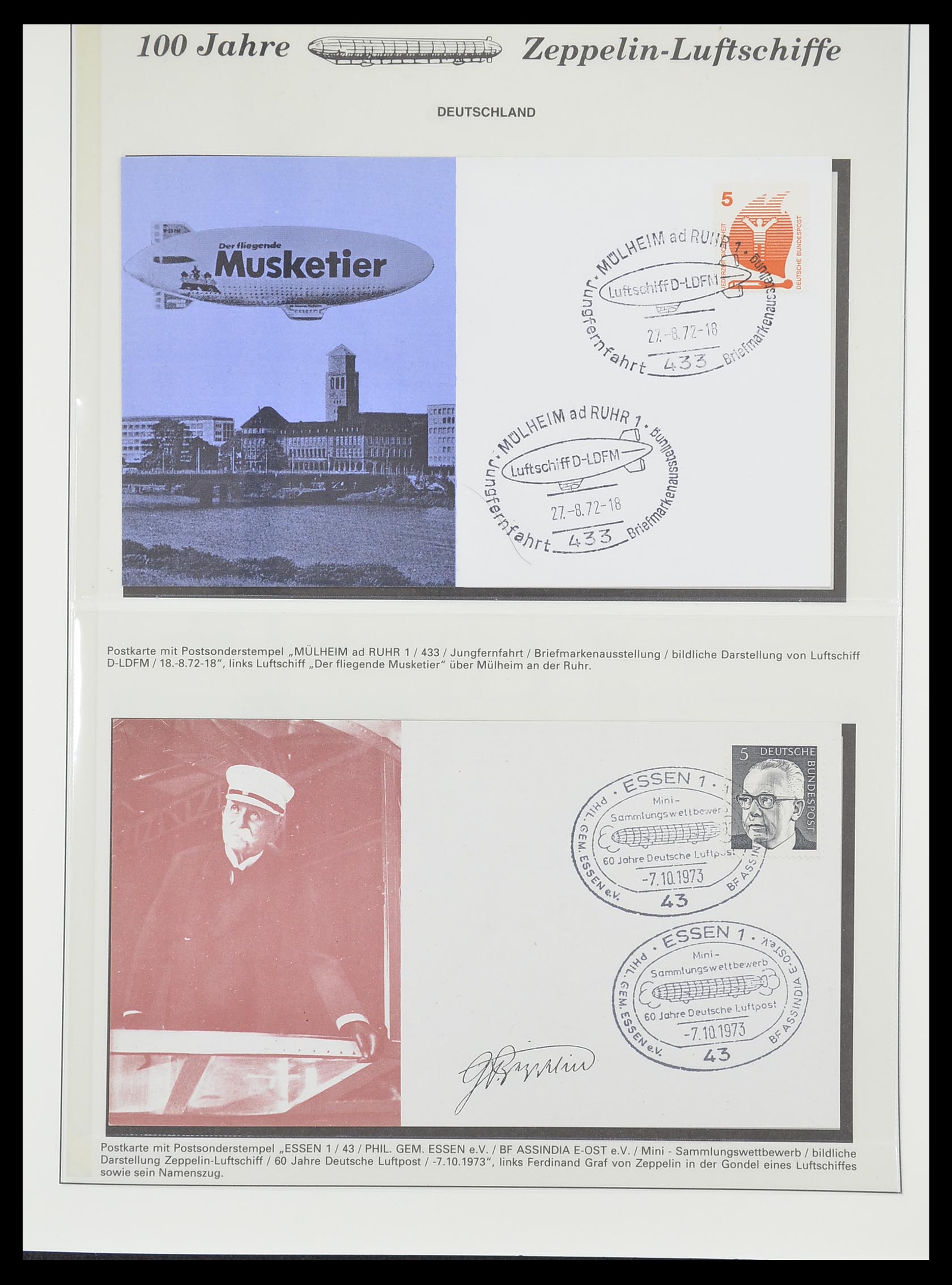 33307 872 - Postzegelverzameling 33307 Motief Zeppelin 1952-2010!